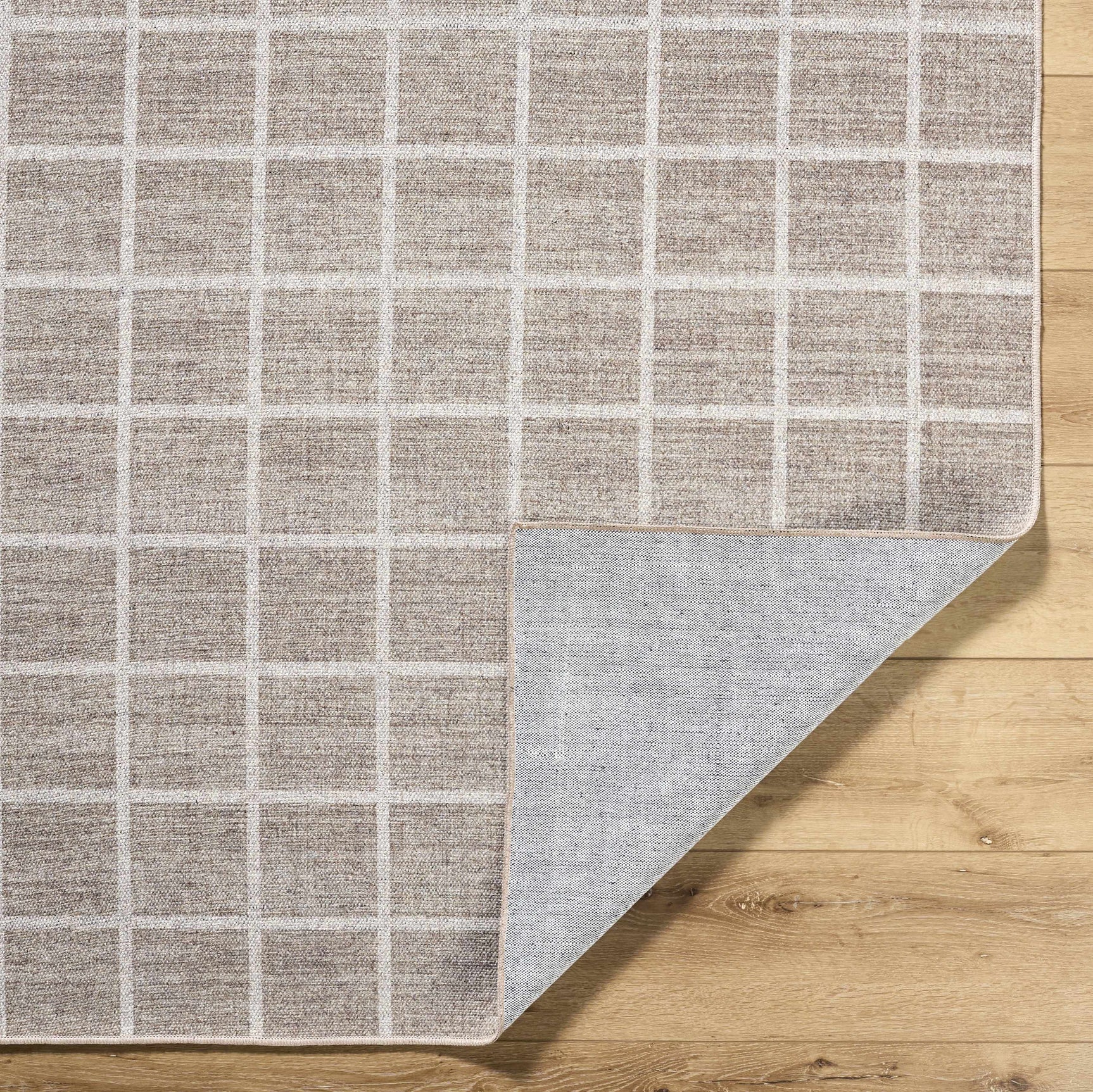 Anicet Checkered Washable Wool Area Rug - Ornate Home