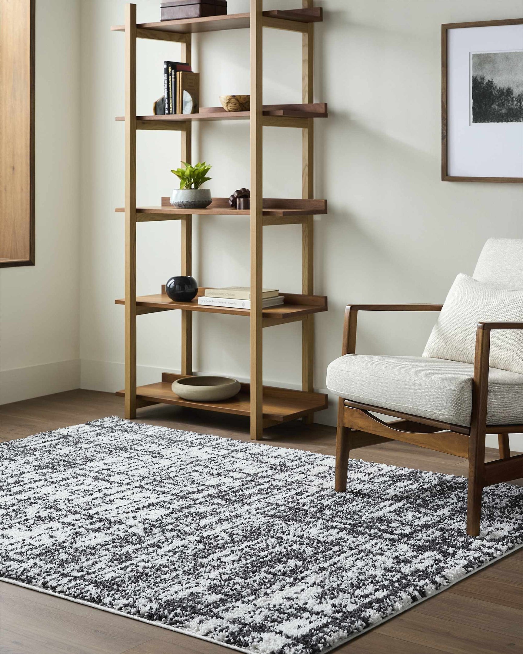 Anisha Black Area Rug - Ornate Home
