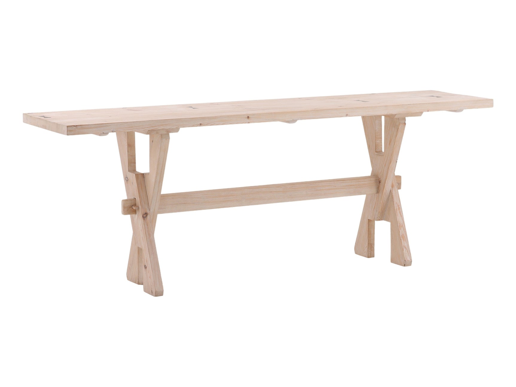 Anissa Light Gray Wash Console Table - Ornate Home