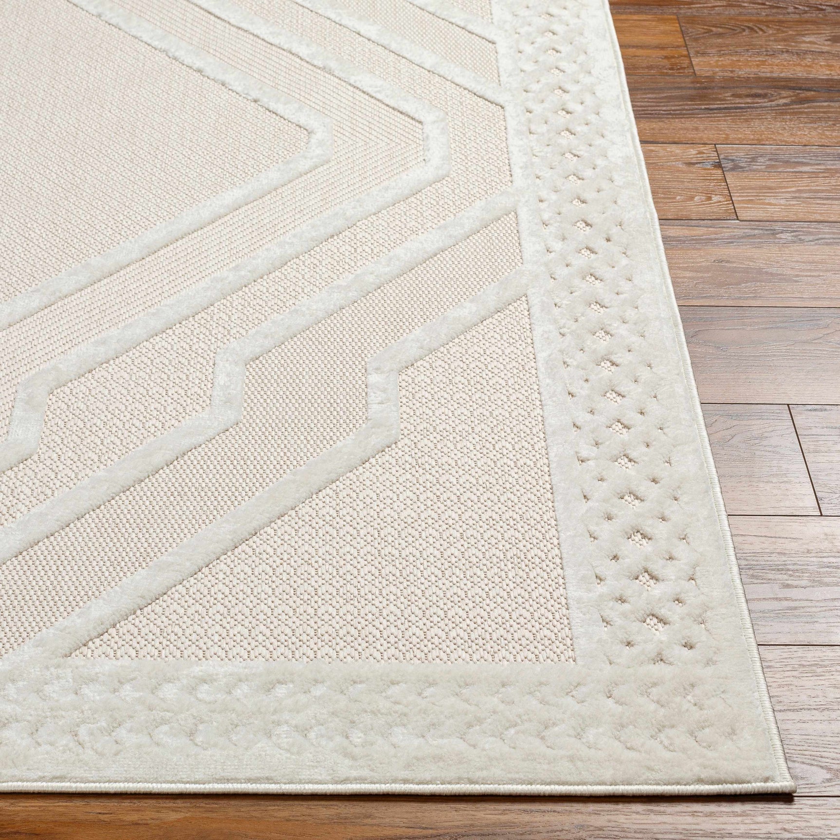 Anja Cream Outdoor Rug - Clearance - Ornate Home