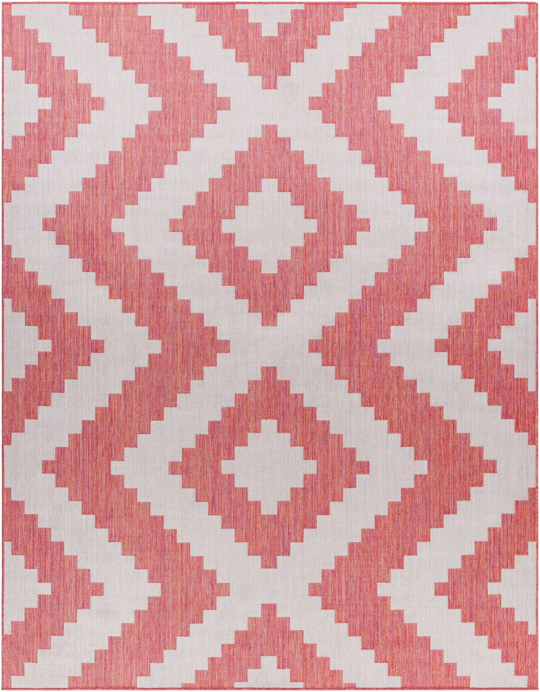Anke Orange Outdoor Area Rug - Clearance - Ornate Home