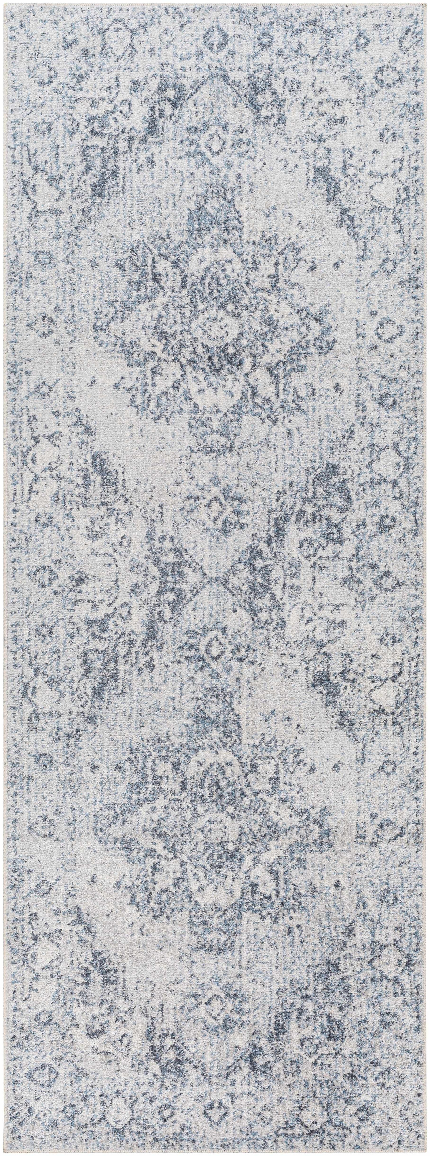 Ankti Aqua Washable Area Rug - Clearance - Ornate Home