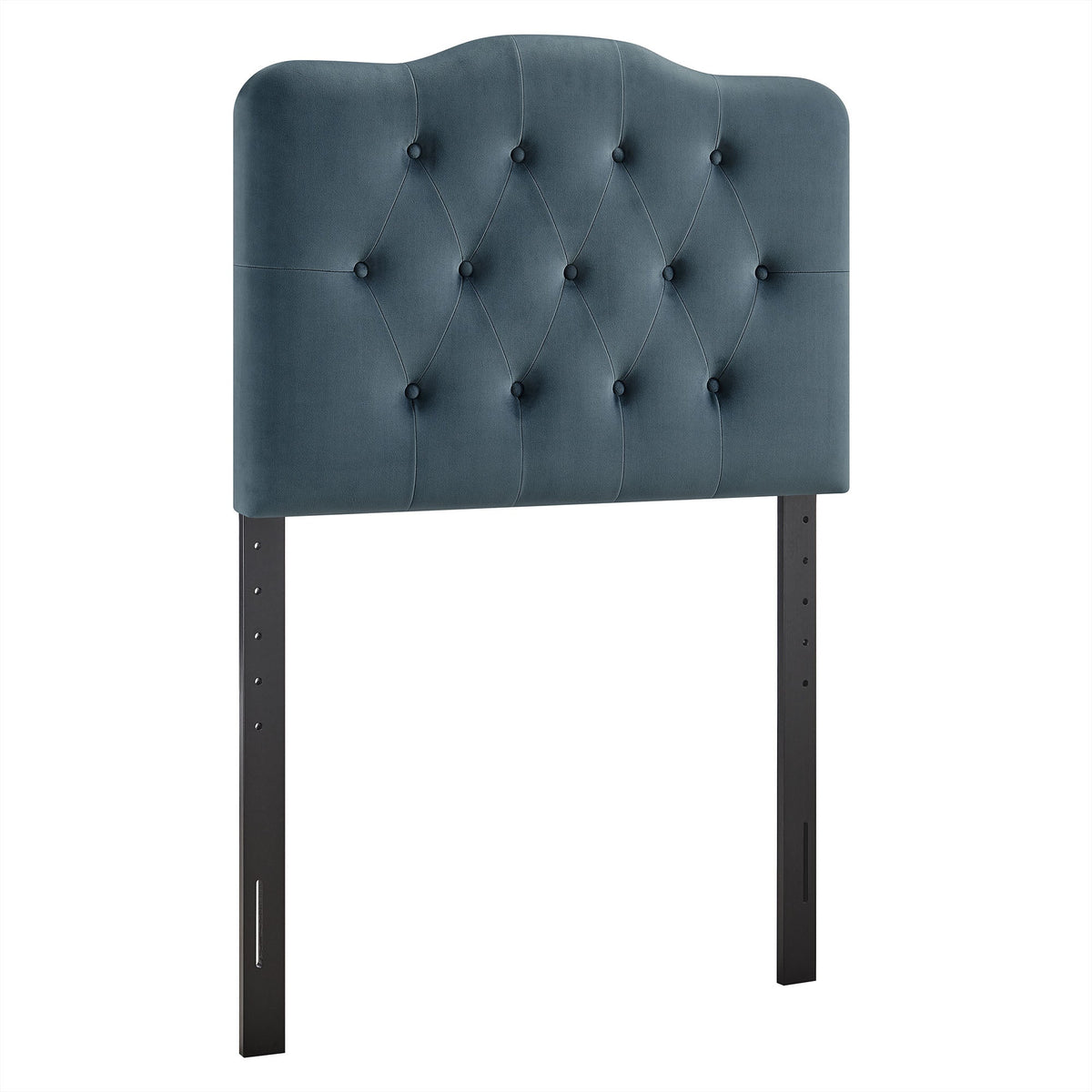Annabel Cadet Blue Stain-Resistant Performance Velvet Twin Headboard - Ornate Home