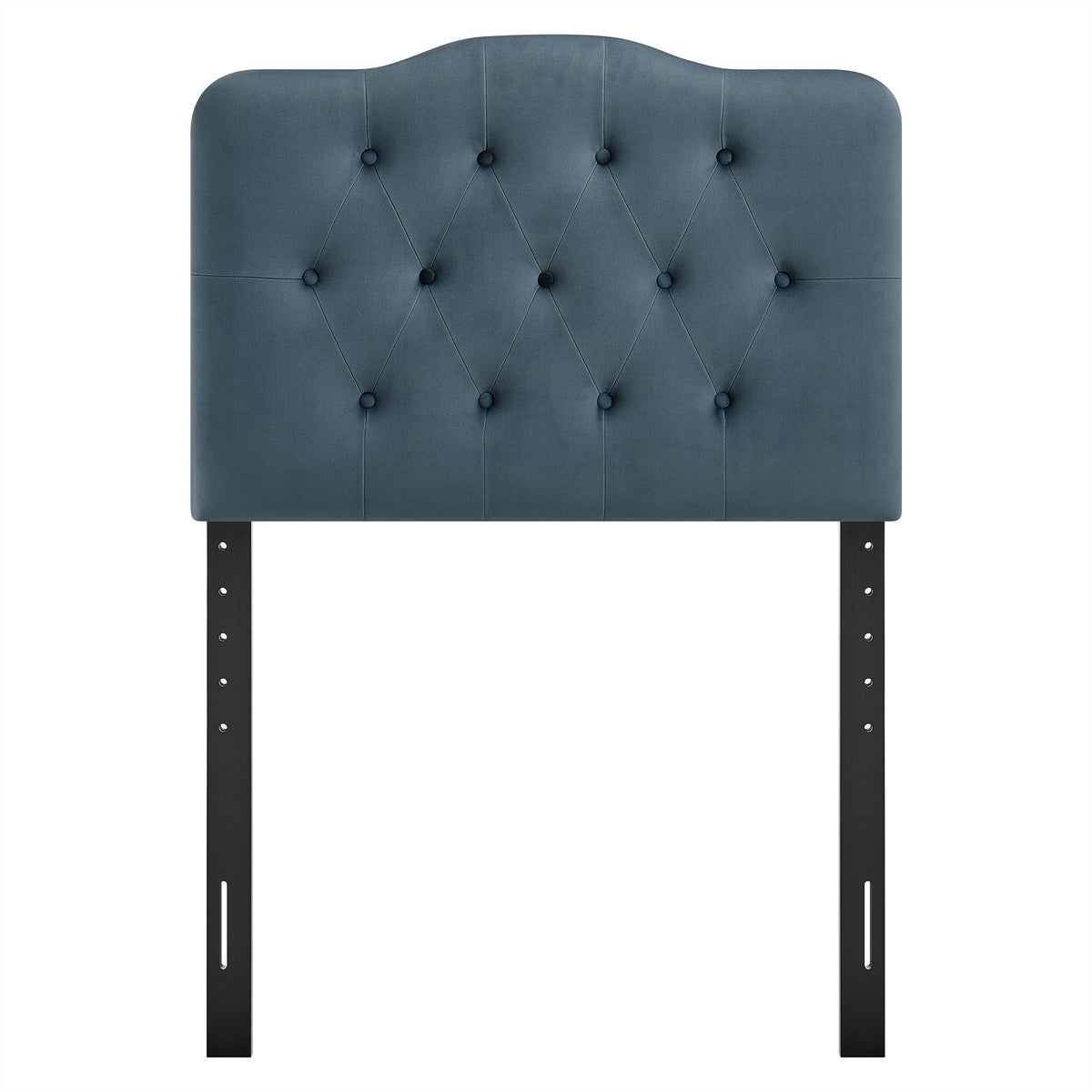 Annabel Cadet Blue Stain-Resistant Performance Velvet Twin Headboard - Ornate Home