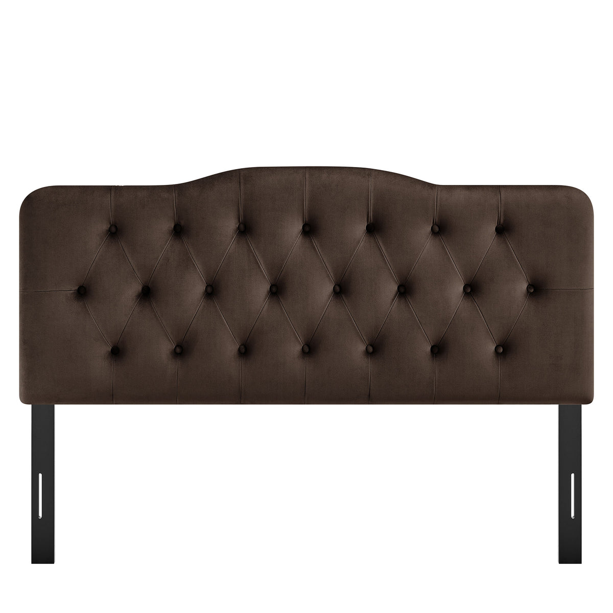 Annabel Chocolate Brown Stain-Resistant Performance Velvet King Headboard - Ornate Home