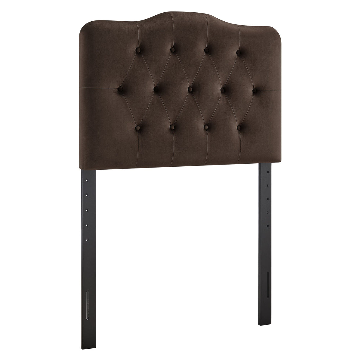 Annabel Chocolate Brown Stain-Resistant Performance Velvet Twin Headboard - Ornate Home