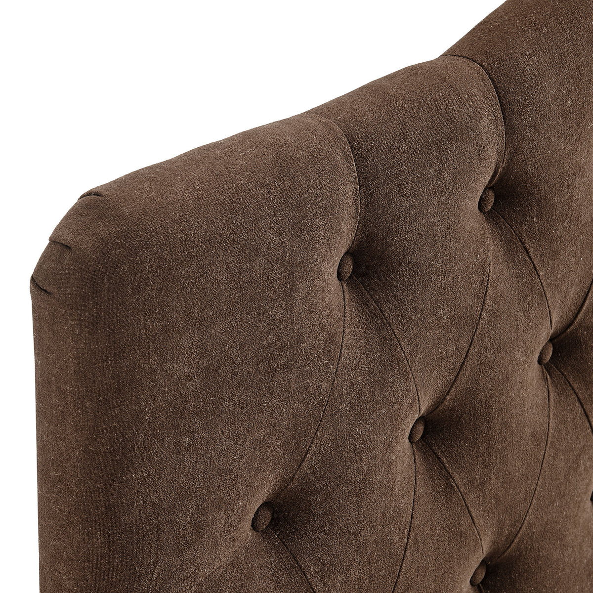Annabel Cocoa Premium Linen Blend King Headboard - Ornate Home