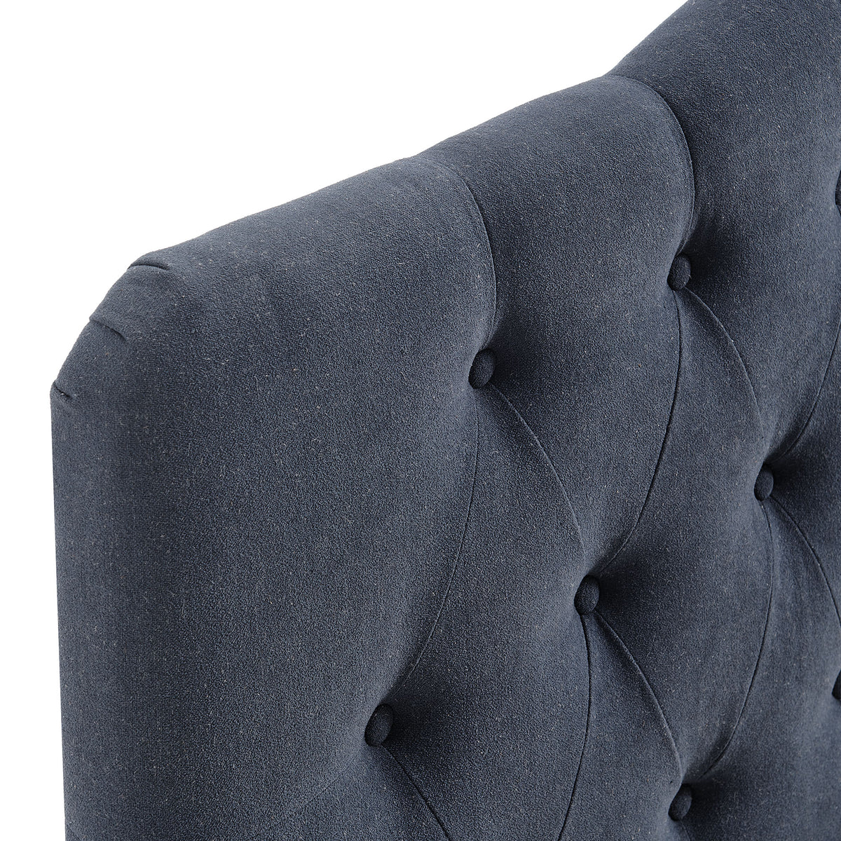Annabel Denim Premium Linen Blend Full Headboard - Ornate Home