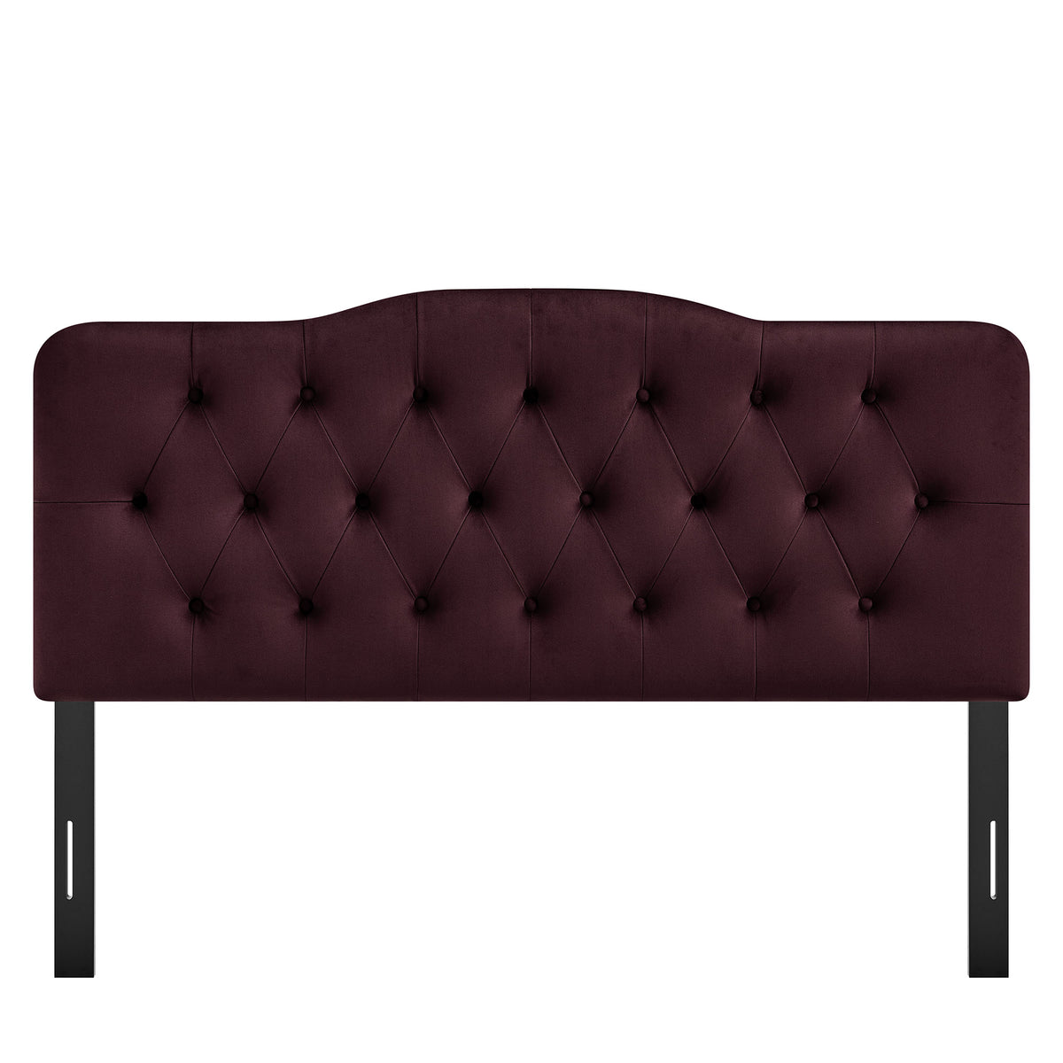 Annabel Mulberry Stain-Resistant Performance Velvet Full Headboard - Ornate Home