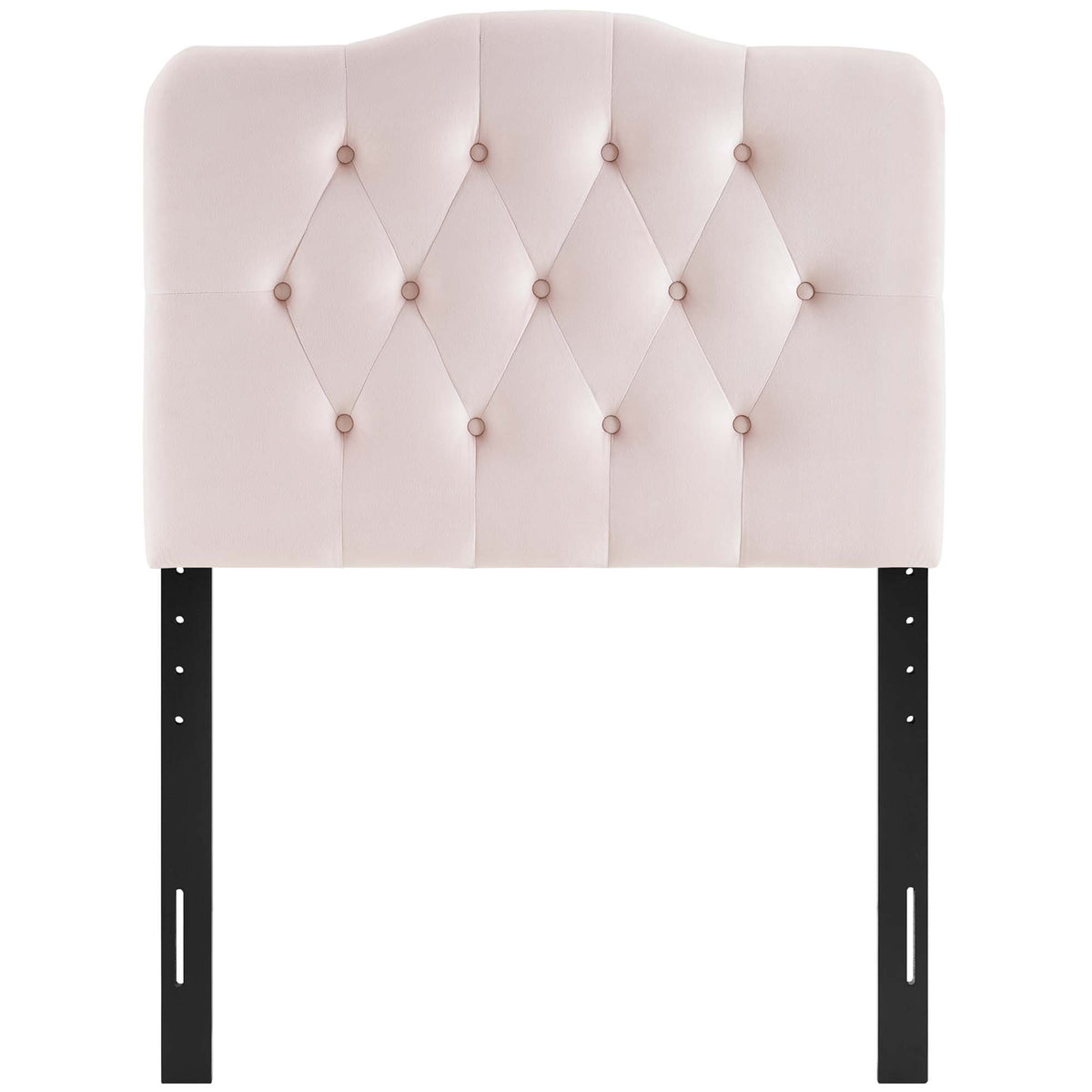 Annabel Pink Diamond Tufted Performance Velvet Twin Headboard - Ornate Home