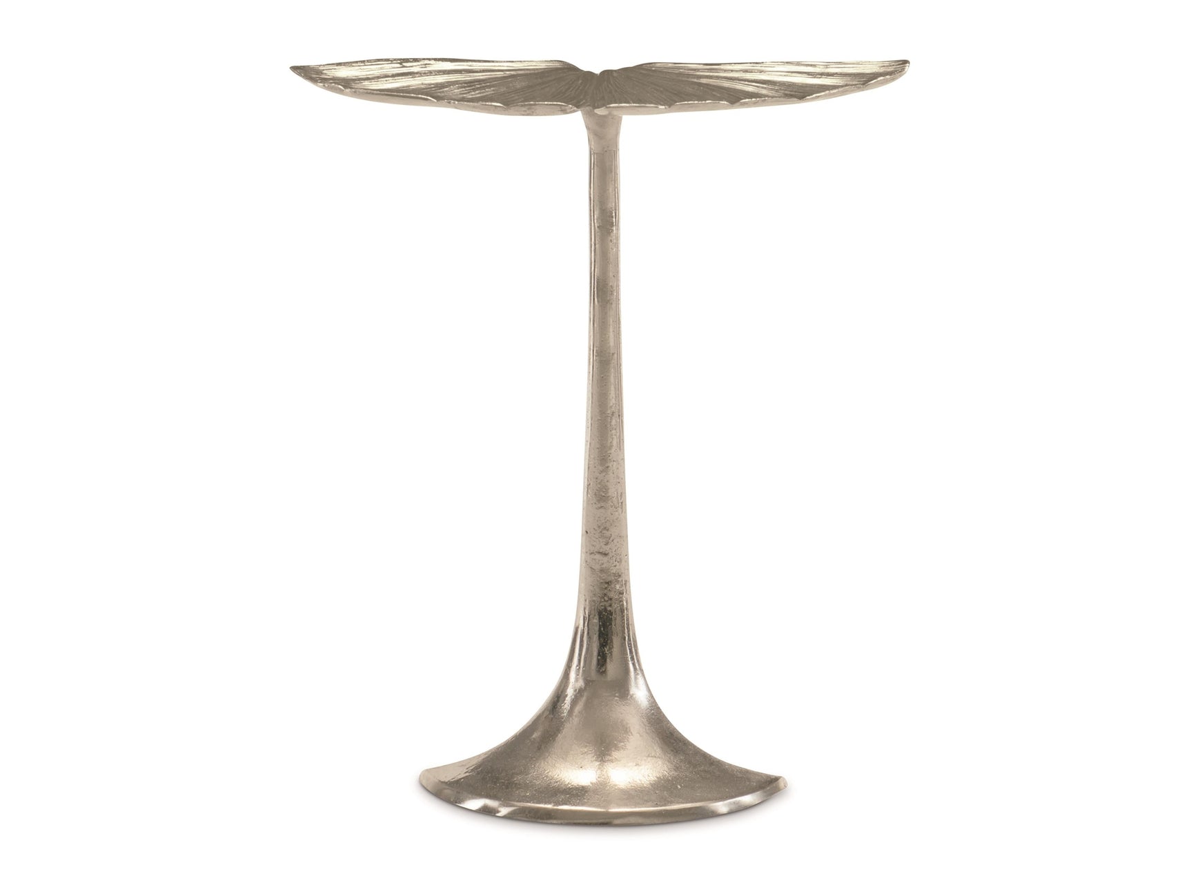 Annabella Satin Nickel Accent Table - Ornate Home