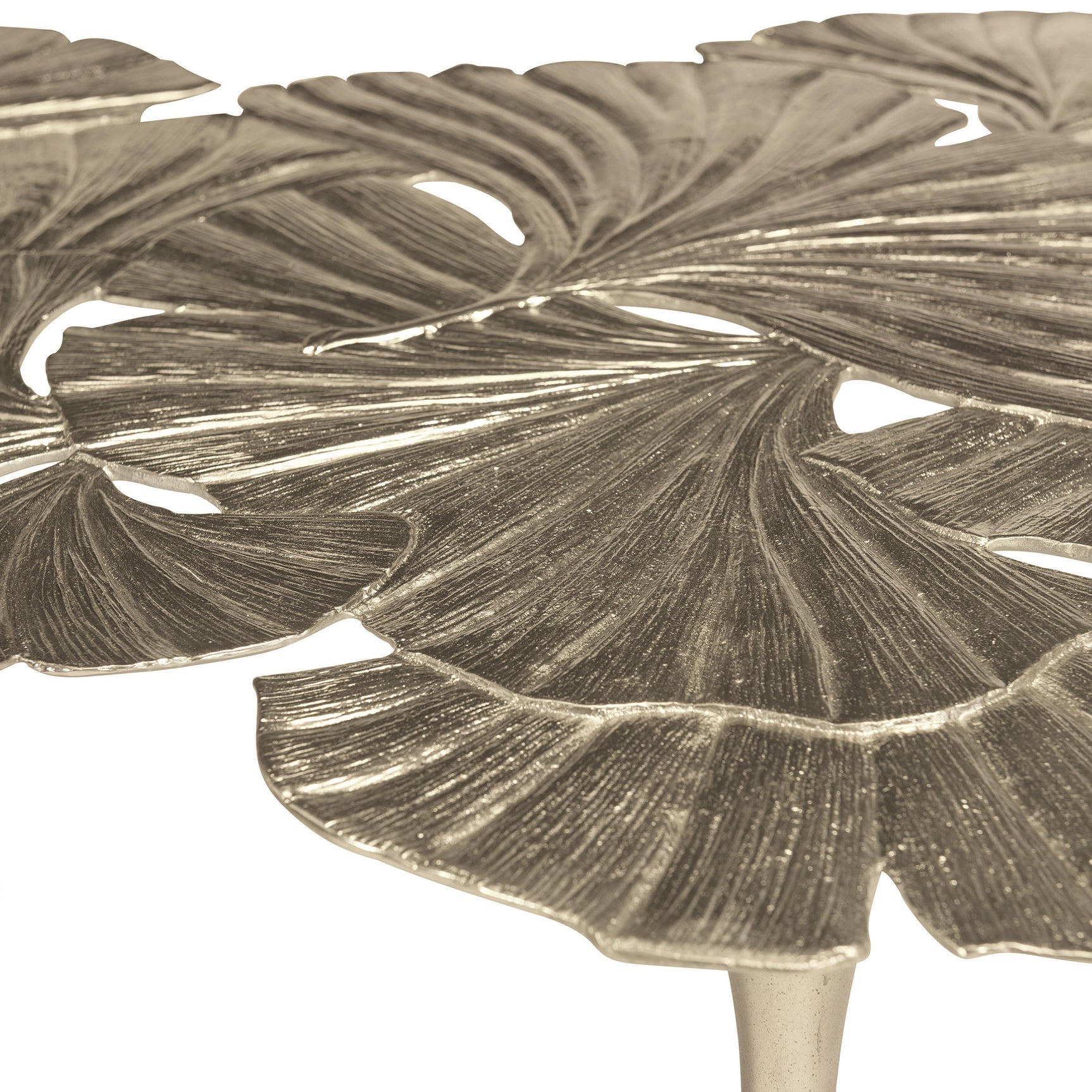 Annabella Satin Nickel Cocktail Table - Ornate Home