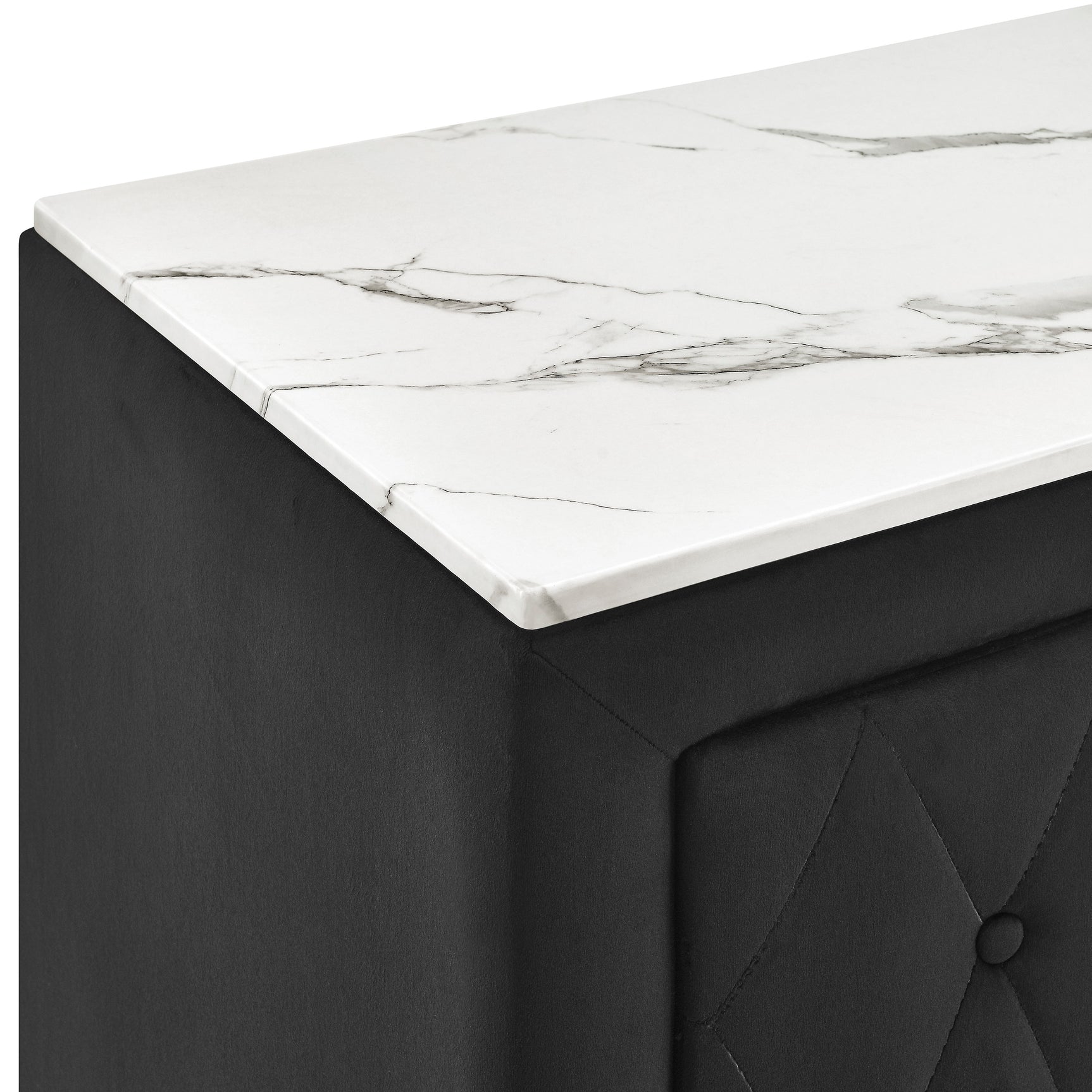 Annabelle Black Nightstand - Ornate Home