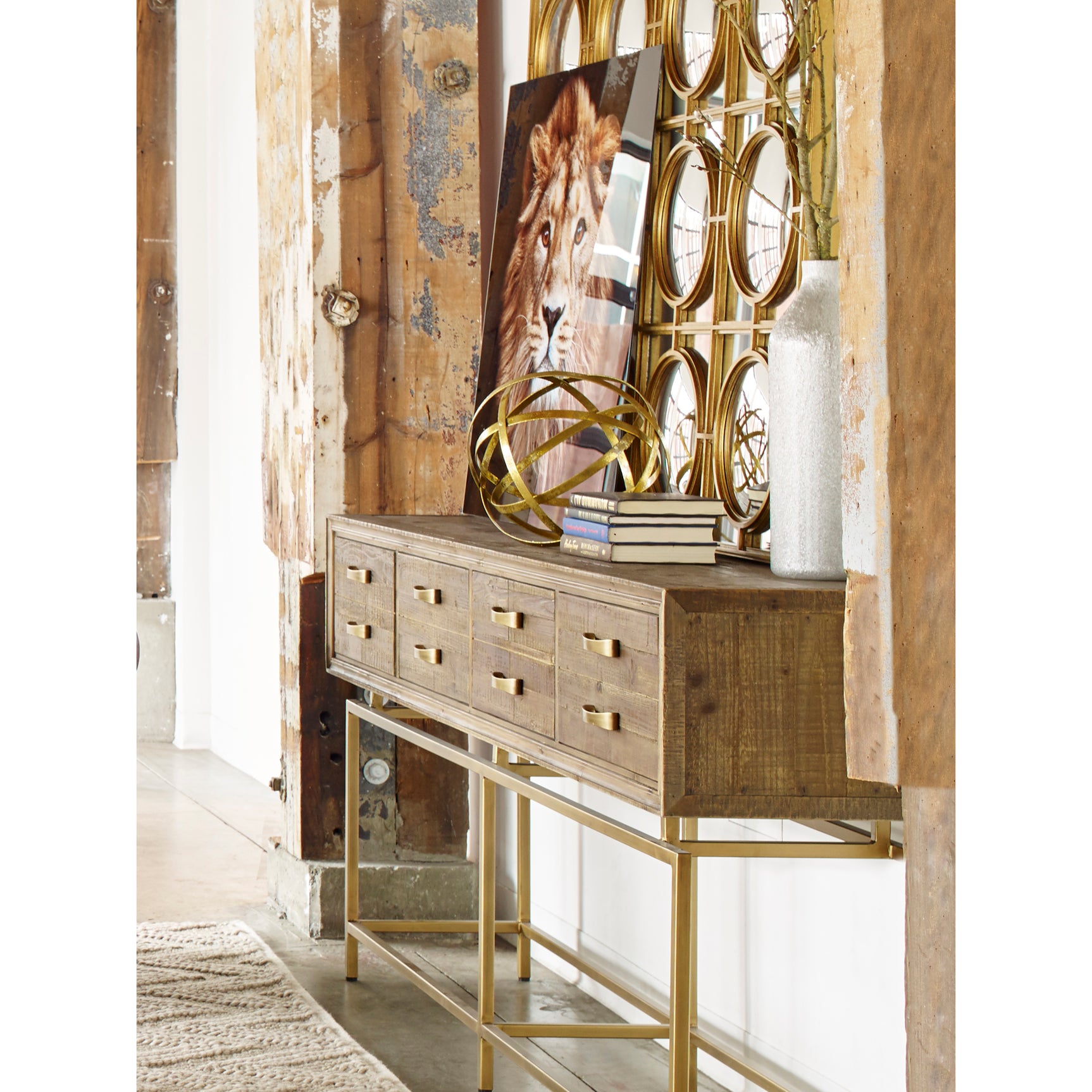 Annecy Natural Console Table - Ornate Home
