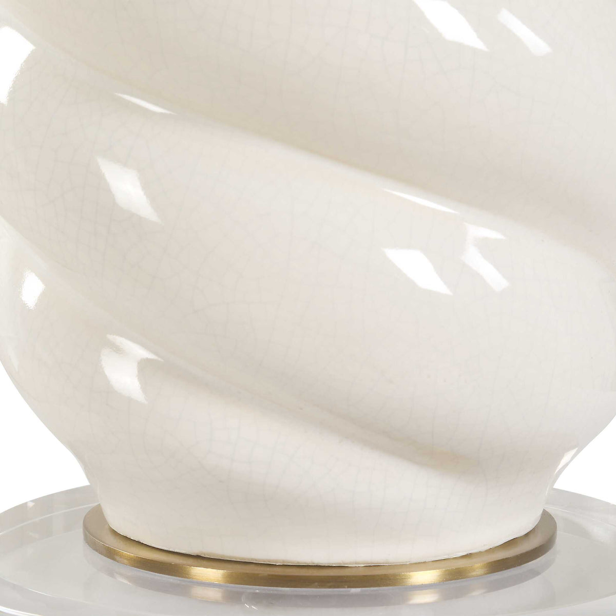 Anneli White Swirl Table Lamp - Ornate Home