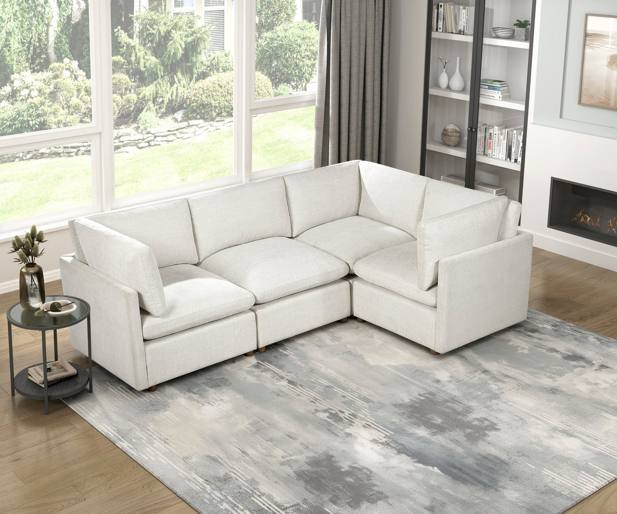 Annex Beige Corner Seat - Ornate Home