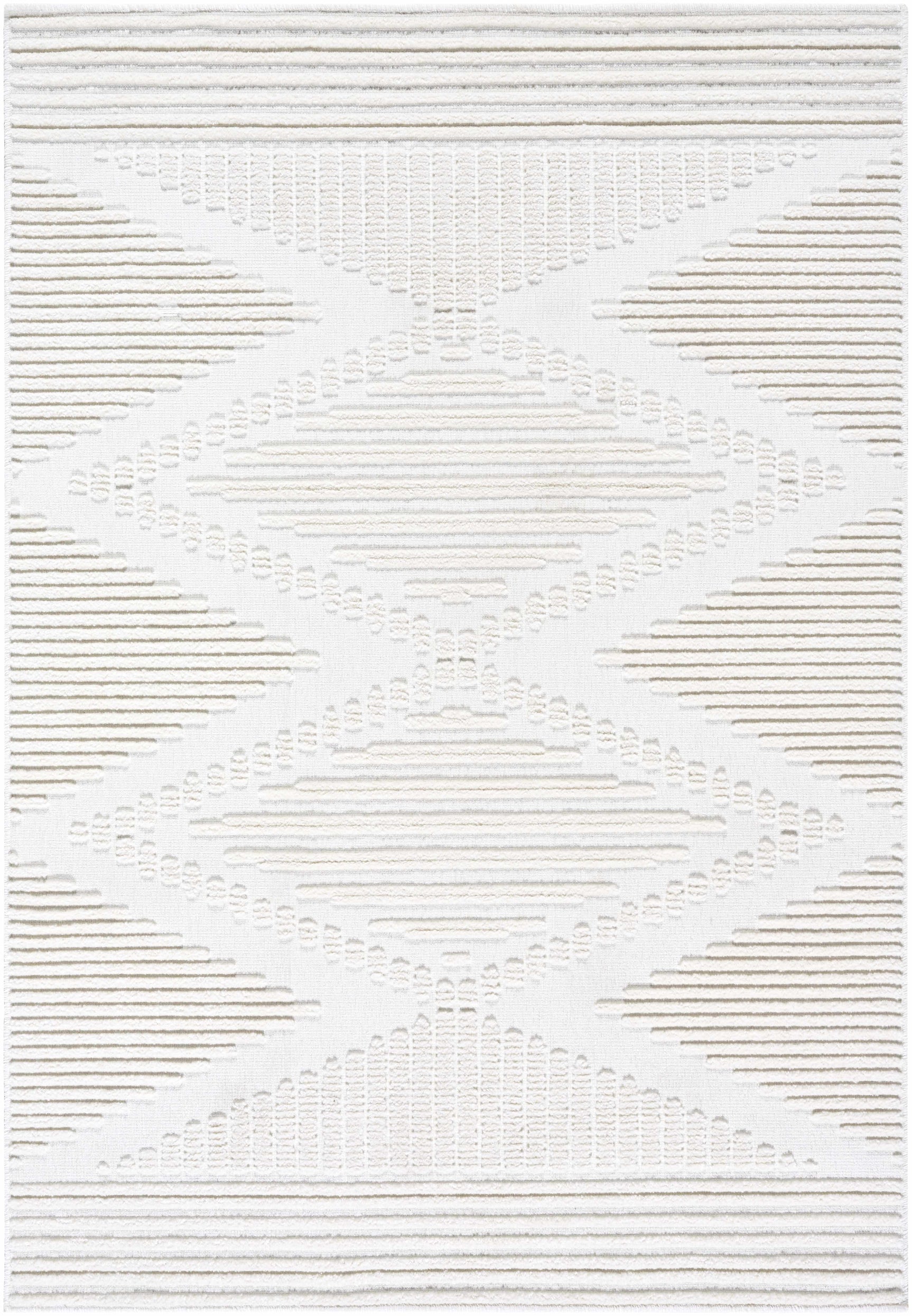 Annika Beige 3D Washable Area Rug - Ornate Home