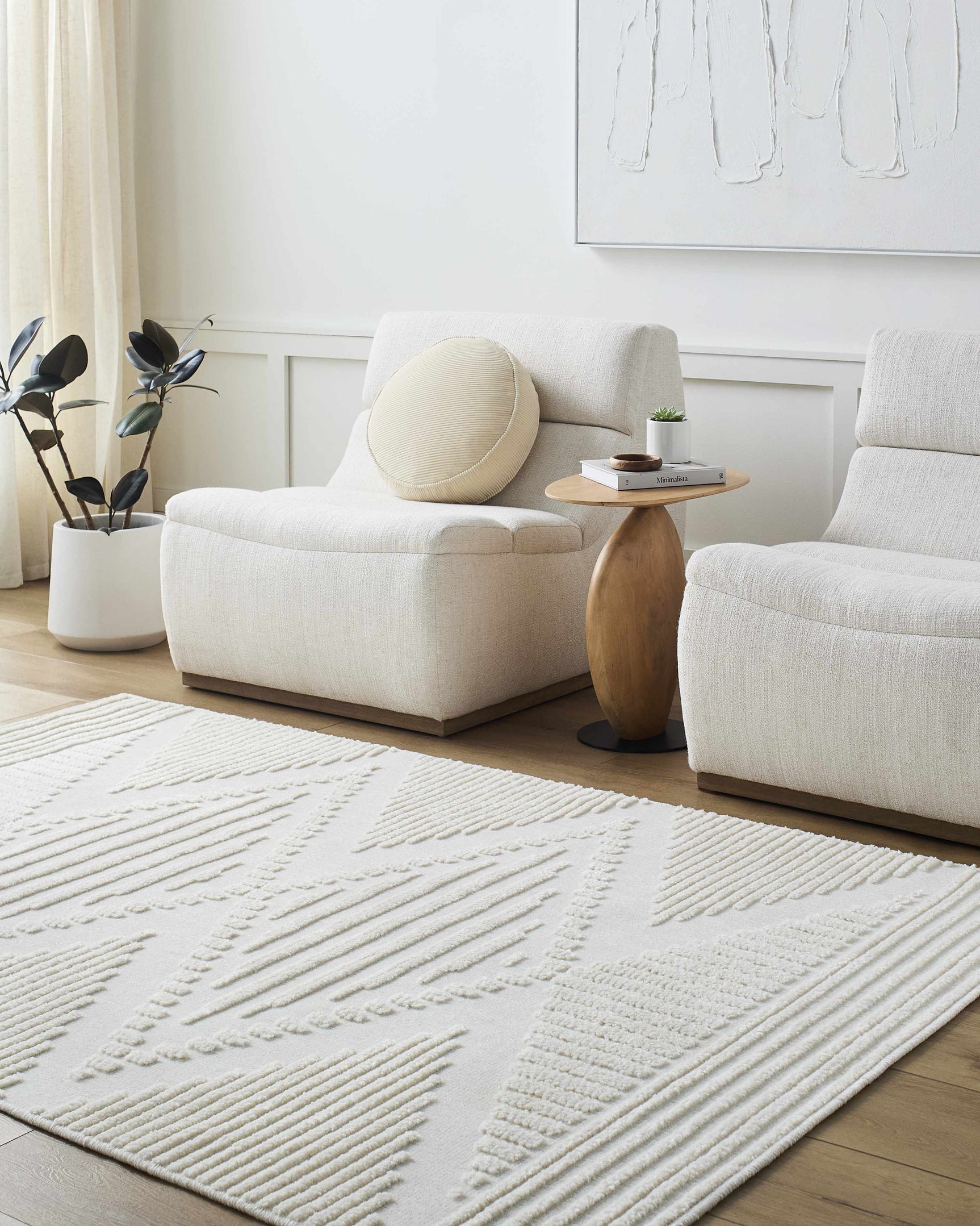 Annika Beige 3D Washable Area Rug - Ornate Home