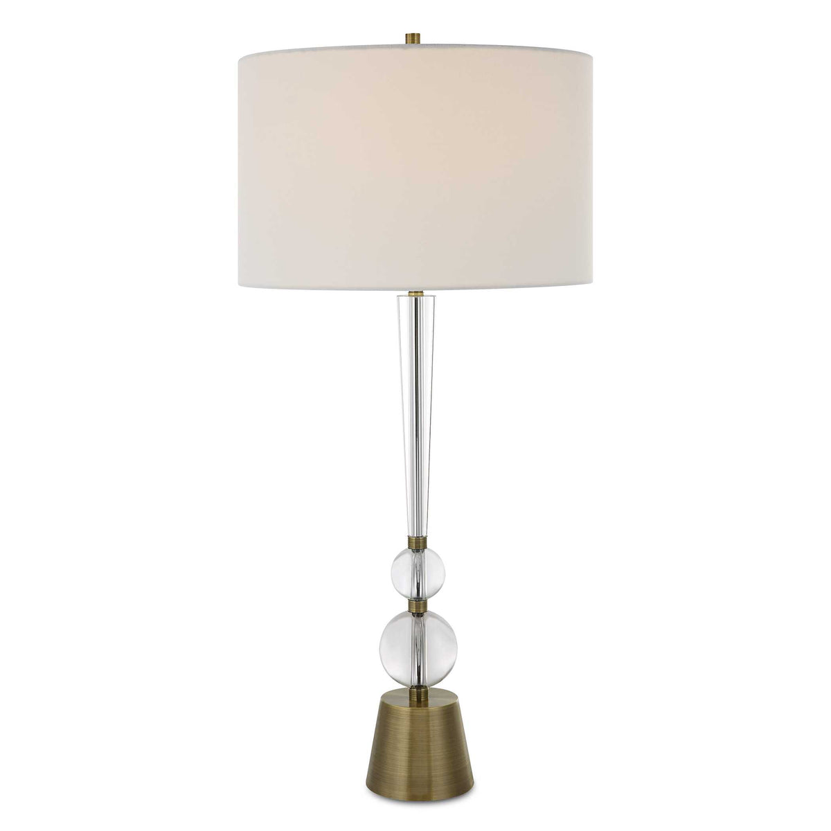 Annily Brass Crystal Table Lamp - Ornate Home