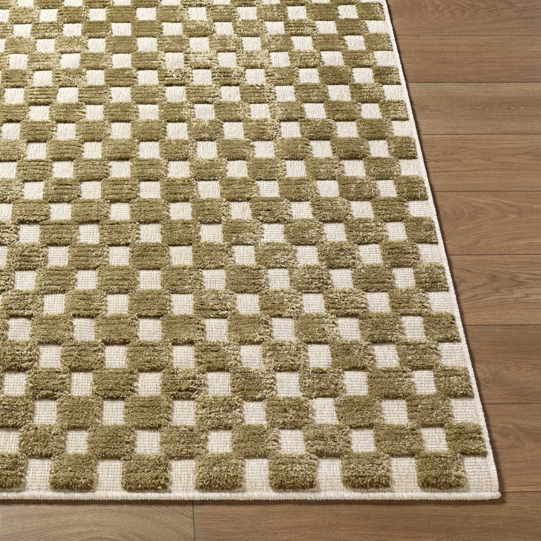 Anthea Olive Washable Area Rug - Ornate Home