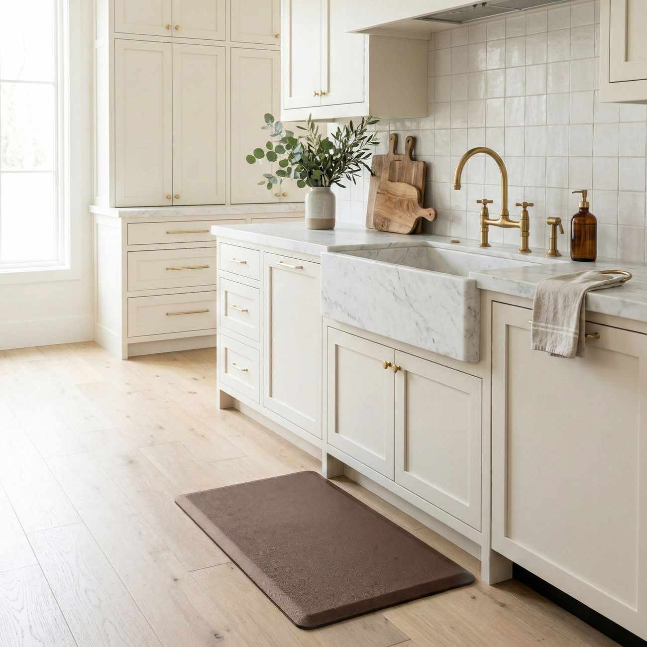 Anti-Fatigue Kitchen Mat, Black - Clearance - Ornate Home