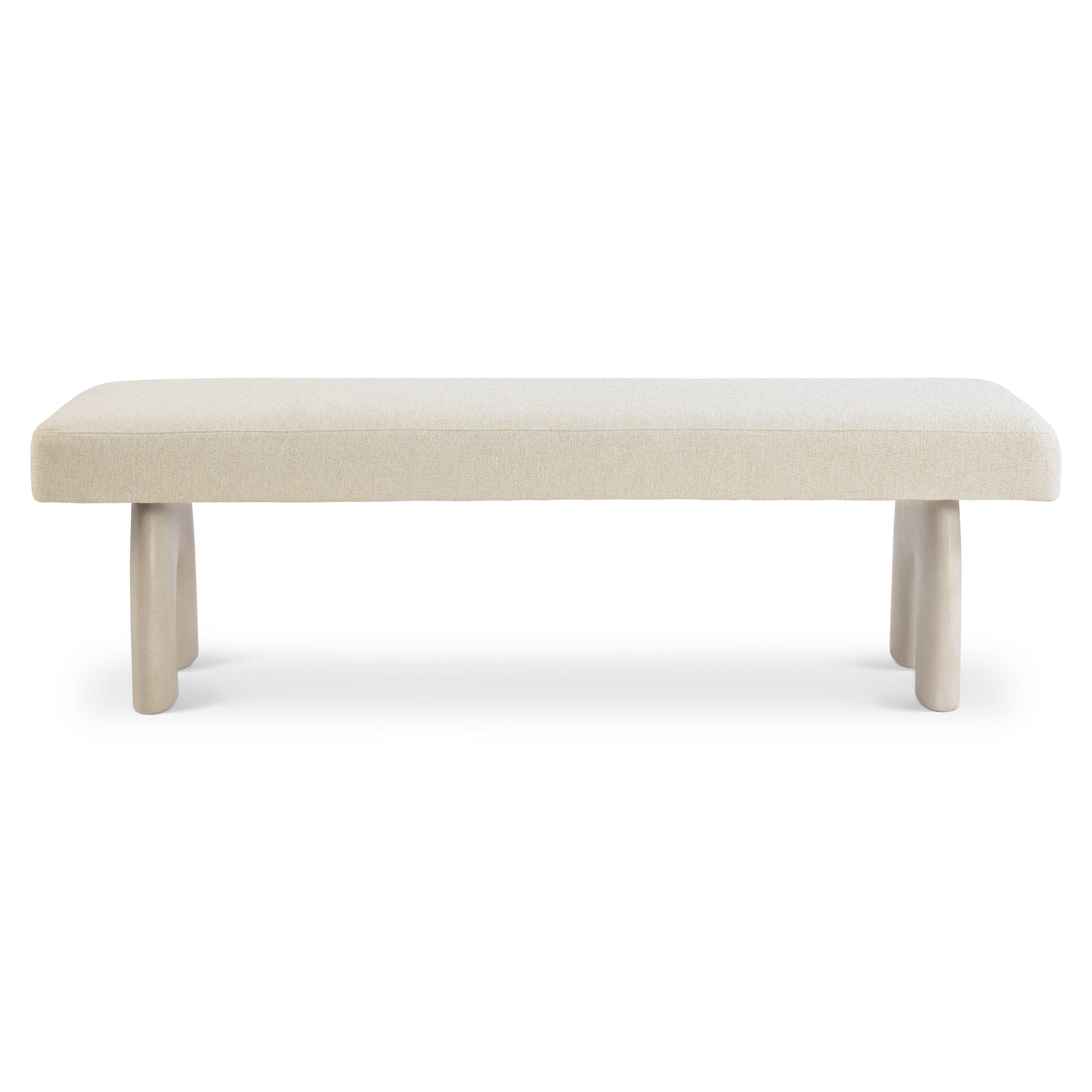 Antibes Pumice/Beige/Tan Bench - Ornate Home