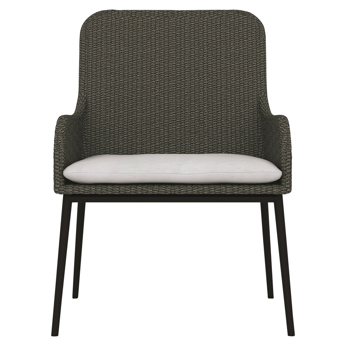 Antilles Grey Flannel/White/Cream Outdoor Chair - Ornate Home