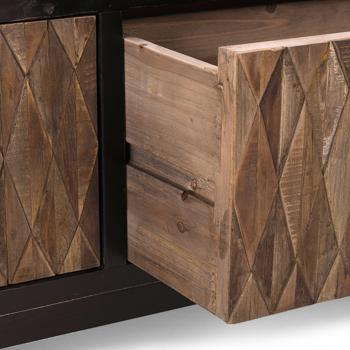 Anton Black/Natural Coffee Table - Ornate Home