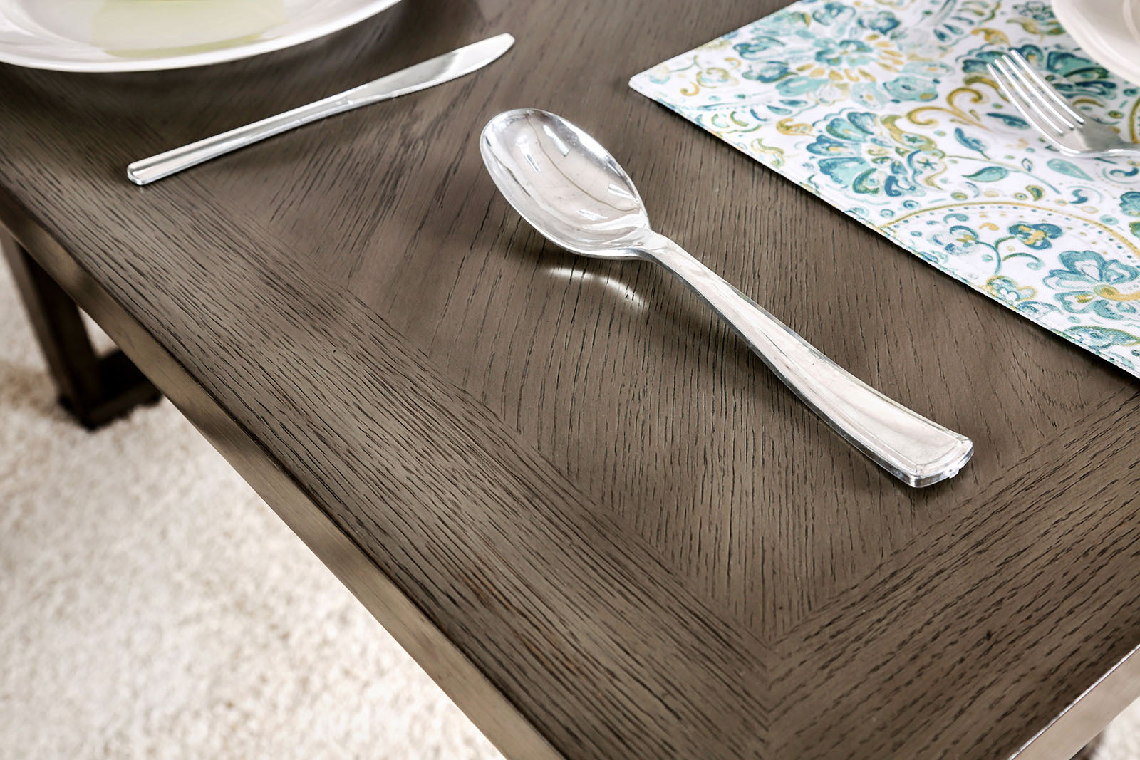 Anton Gray 7 Pc. Counter Height Set - Ornate Home