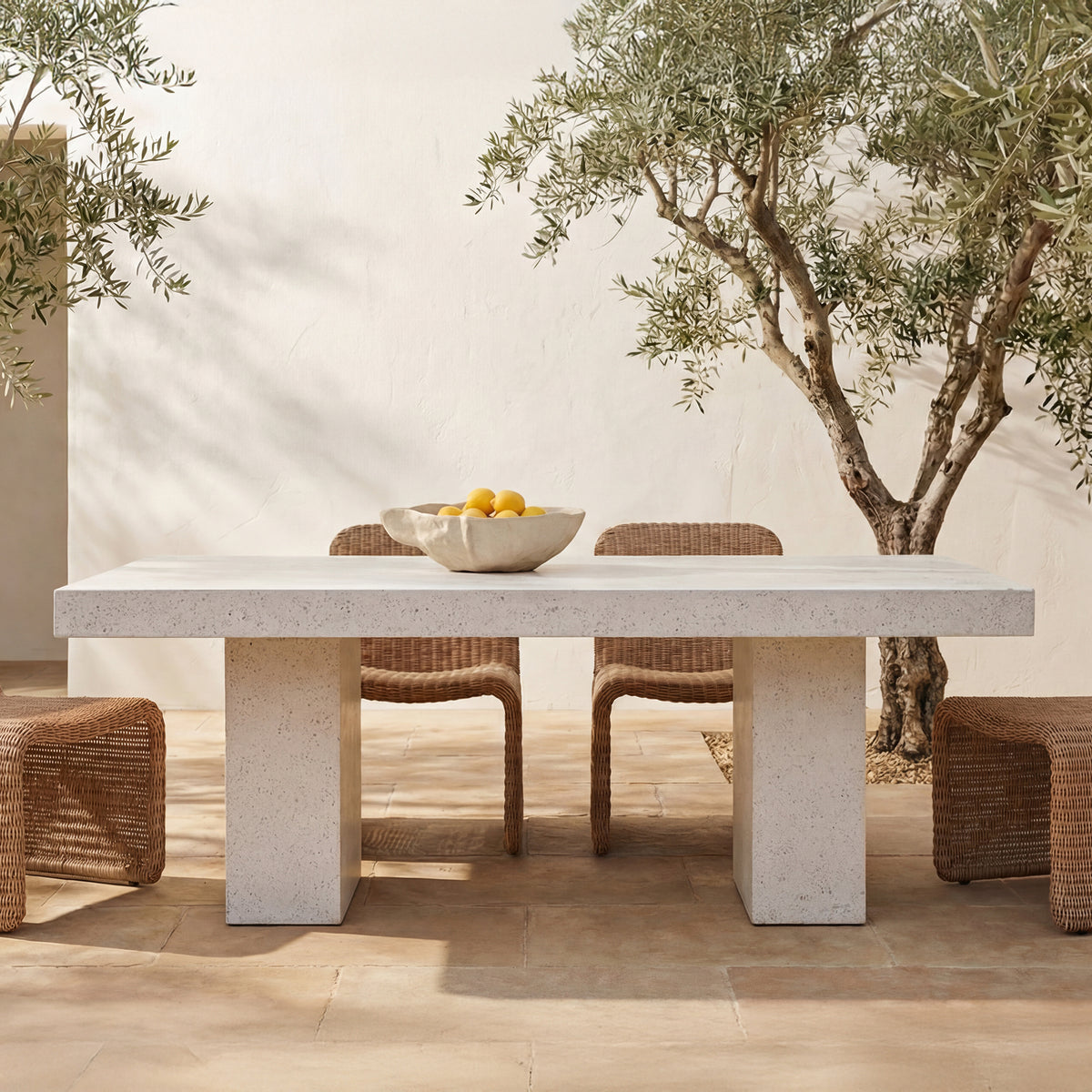 Antonius Terrazzo Outdoor Dining Table - Ornate Home