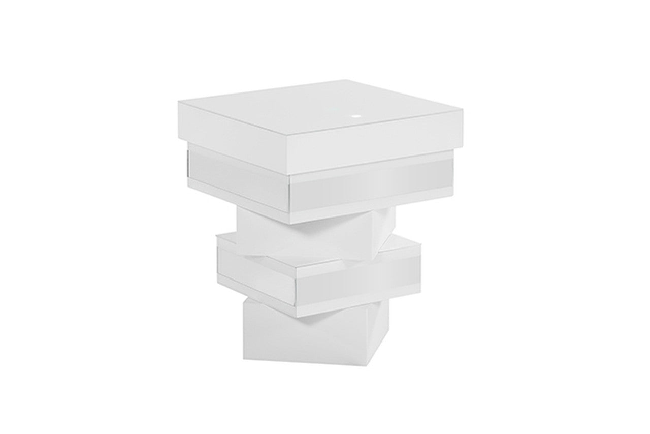 Anwar White End Table - Ornate Home