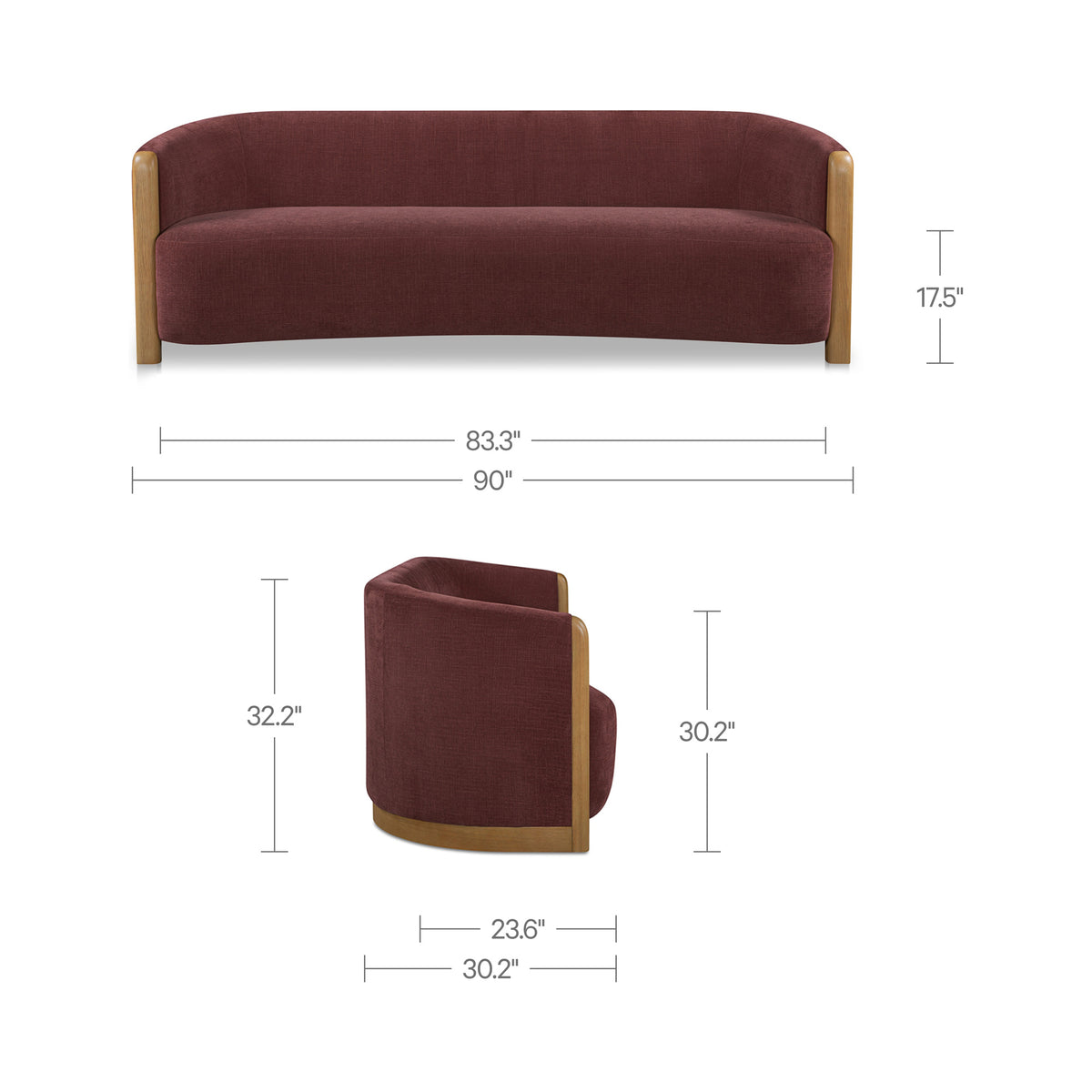 Anya Berry Sofa - Ornate Home