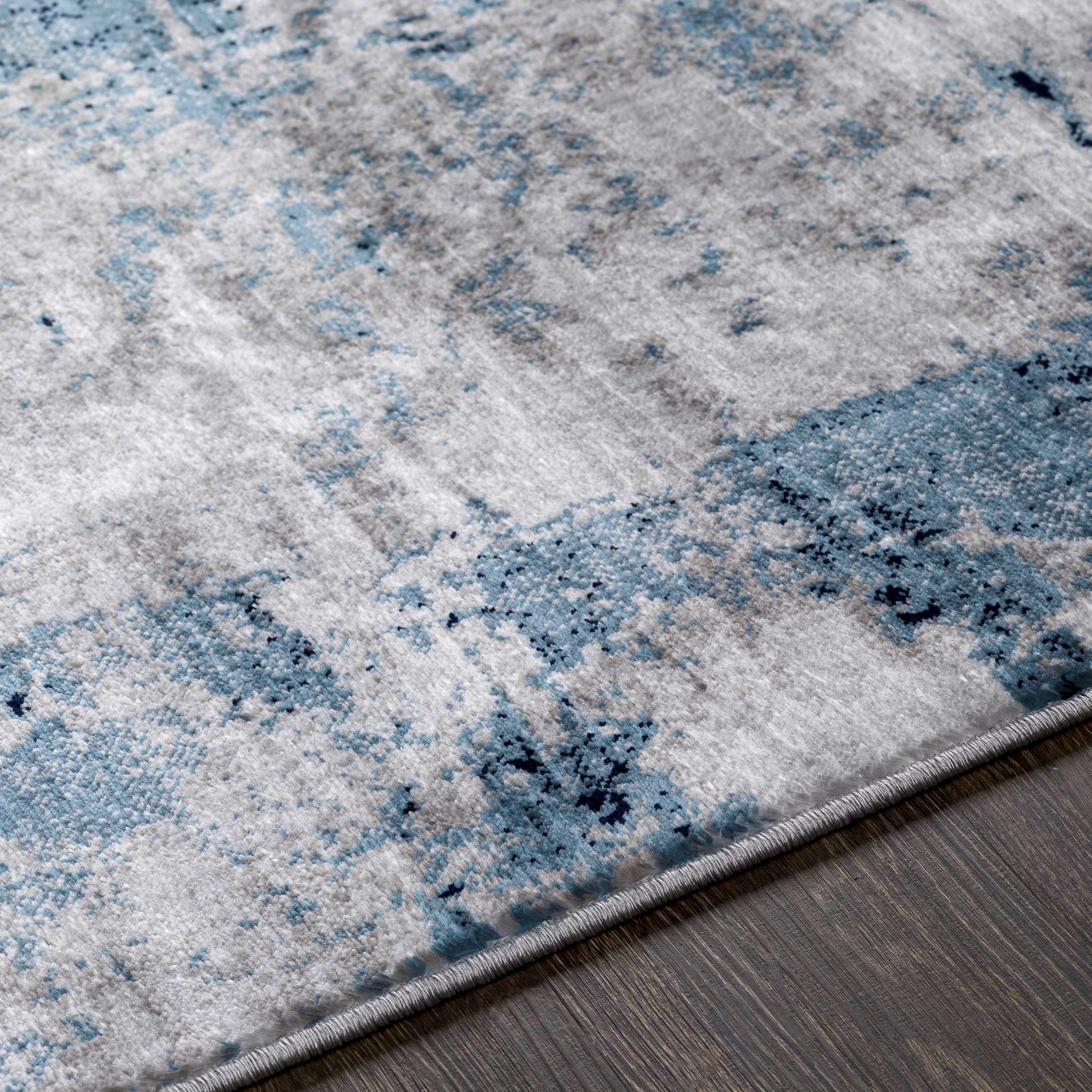 Apas Abstract Blue Area Rug - Ornate Home
