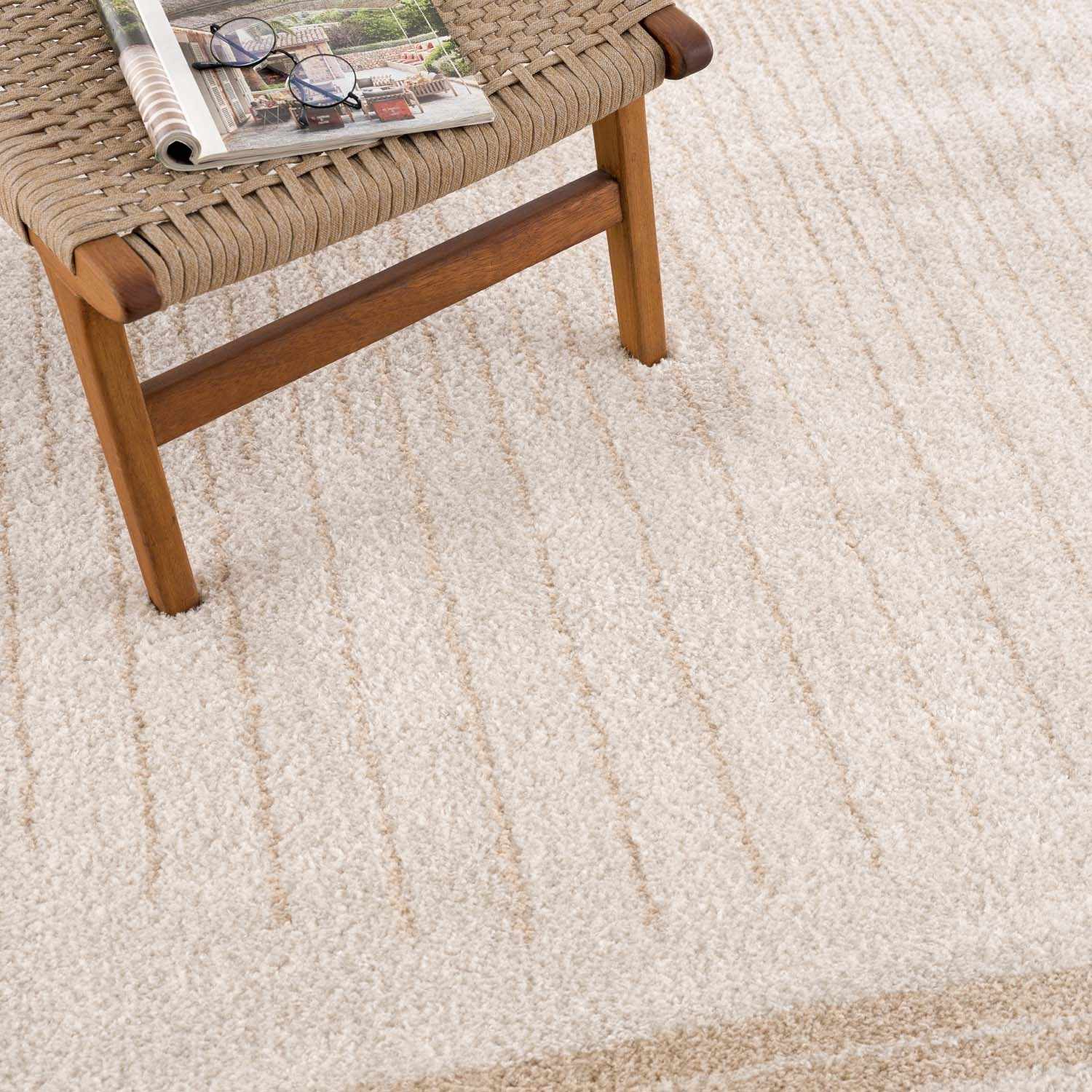 Apichu Beige Washable Area Rug - Ornate Home