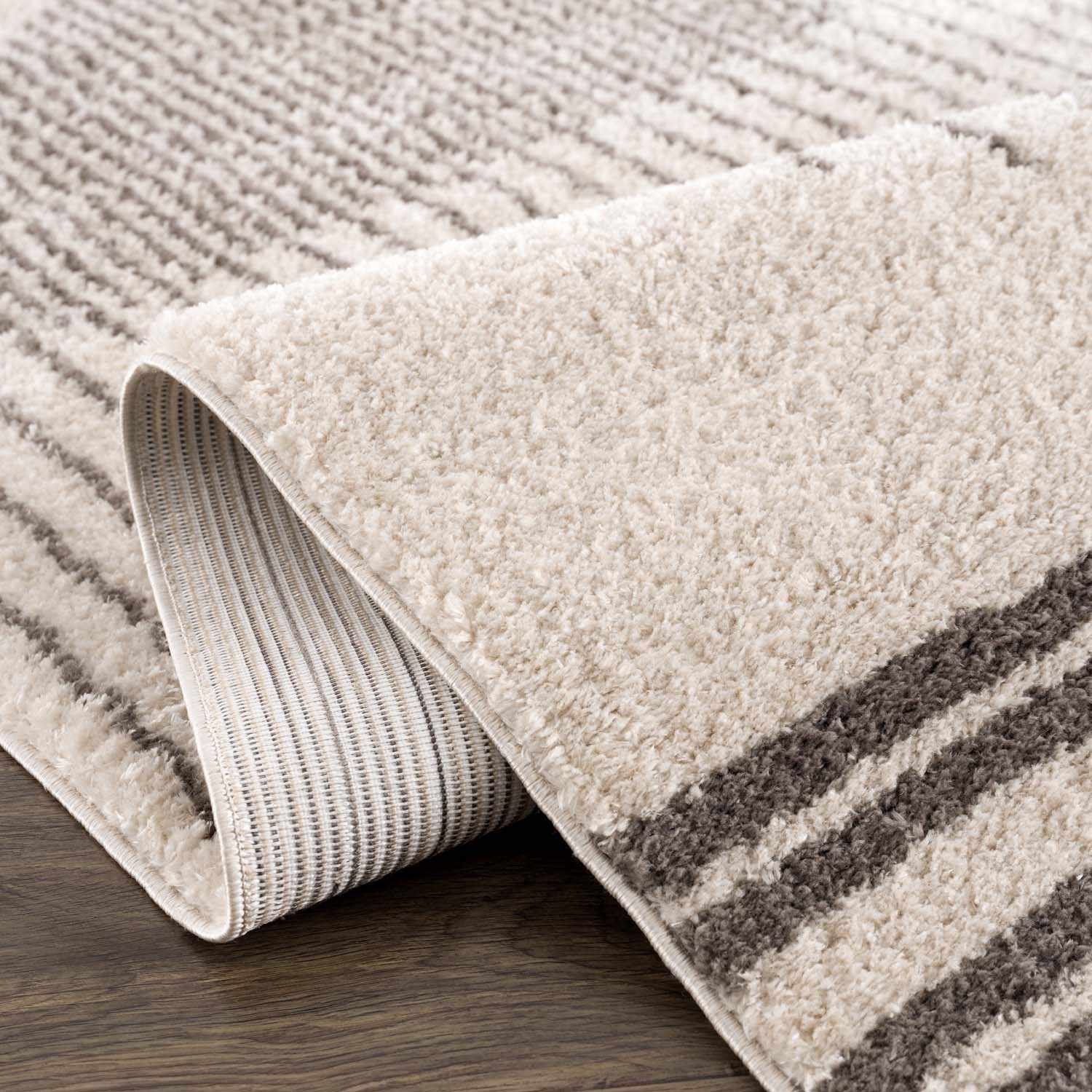 Apichu Charcoal Washable Area Rug - Ornate Home