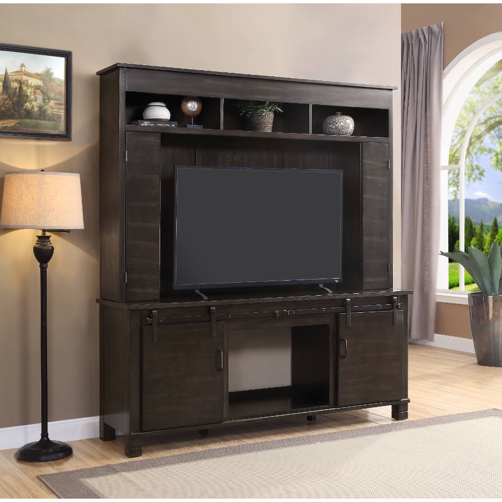 Apison Espresso Entertainment Center - Ornate Home