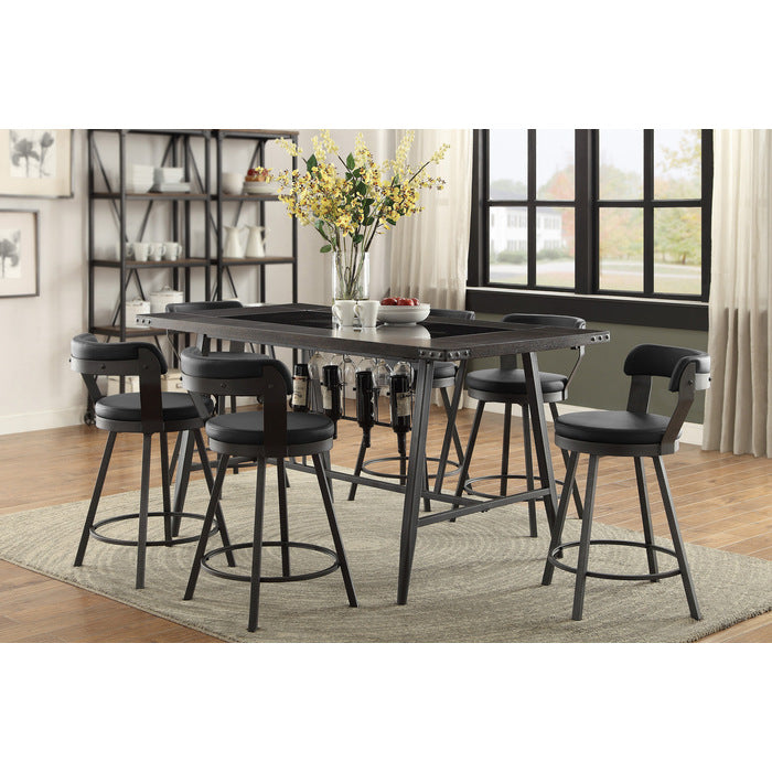 Appert Brown/Dark Gray Counter Height Table - Ornate Home