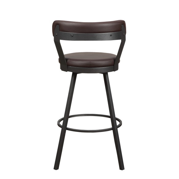 Appert Brown/Dark Gray Swivel Pub Height Chair - Ornate Home