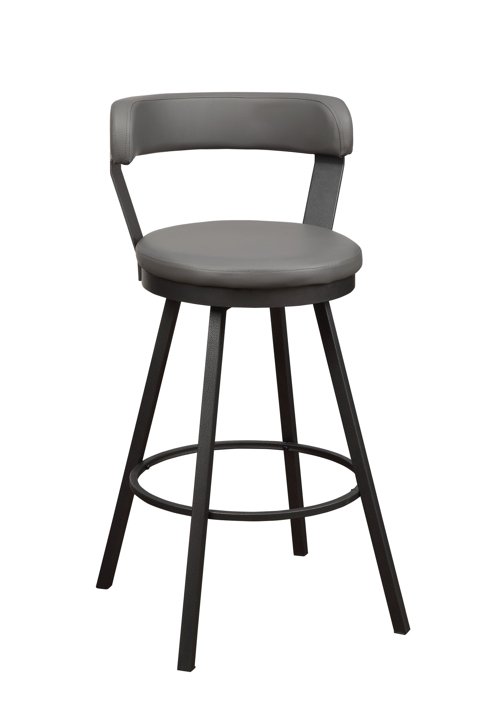 Appert Gray/Dark Gray Swivel Pub Height Chair (Set of 2) - Ornate Home