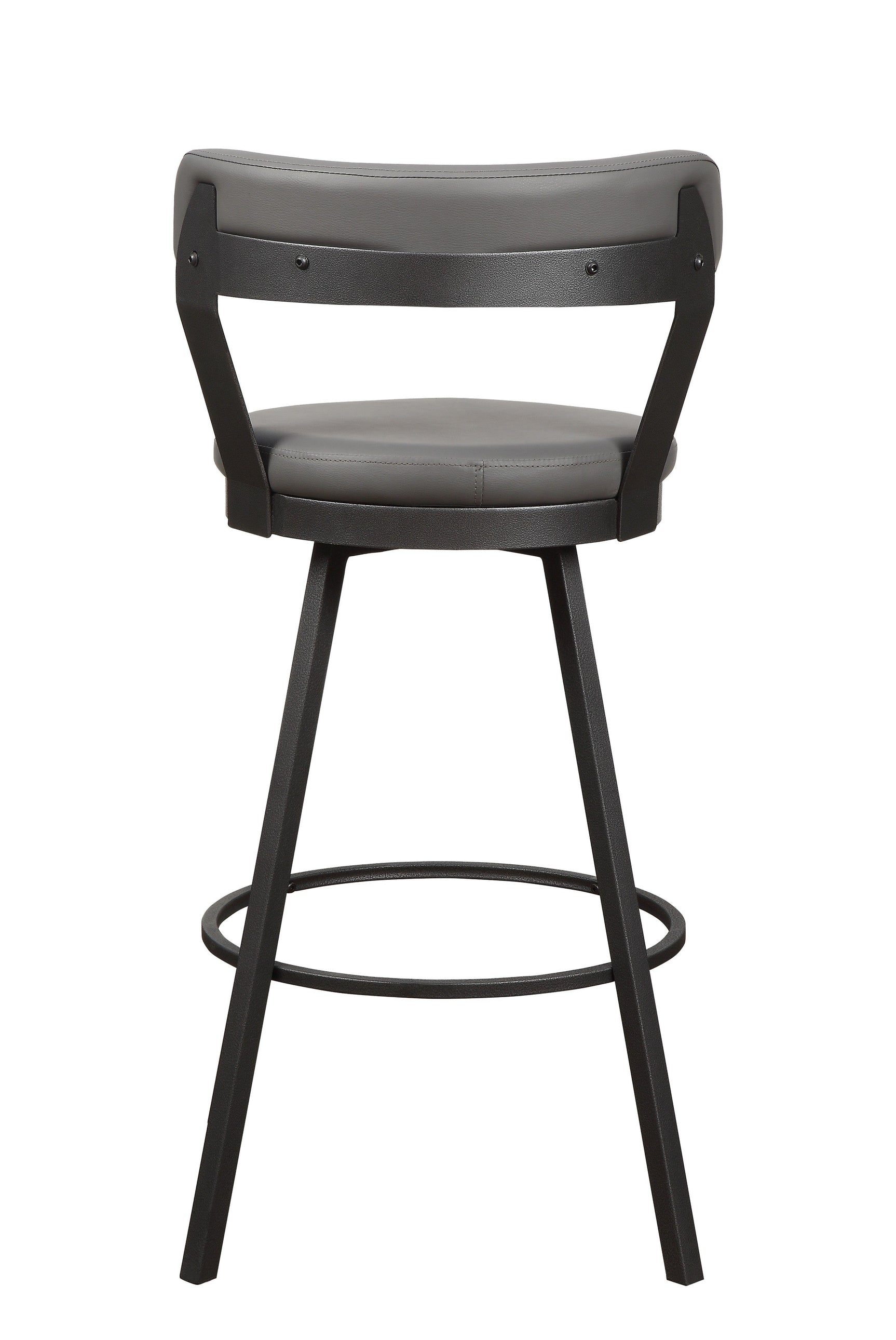 Appert Gray/Dark Gray Swivel Pub Height Chair (Set of 2) - Ornate Home