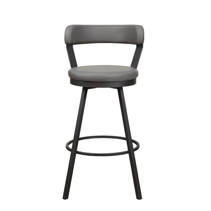 Appert Gray/Dark Gray Swivel Pub Height Chair (Set of 2) - Ornate Home