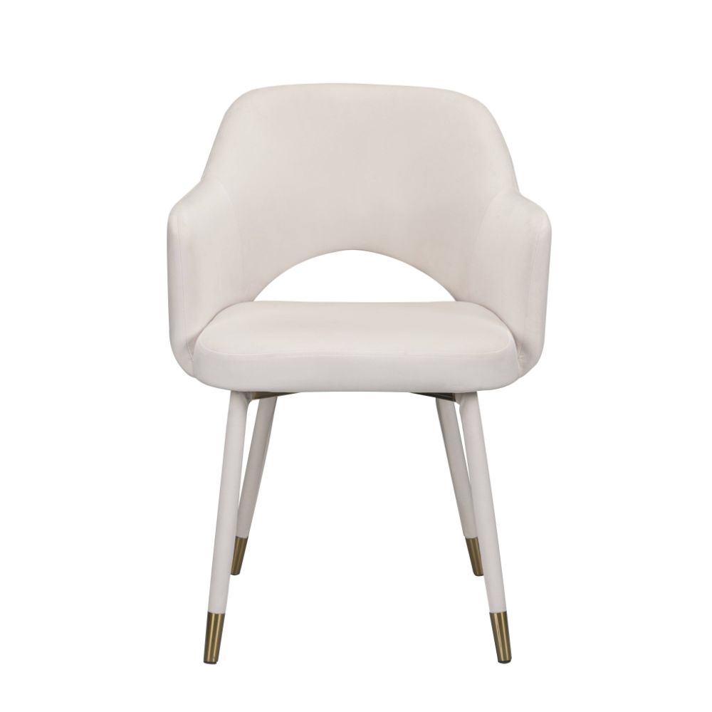 Applewood Cream/Gold Accent Chair - Ornate Home