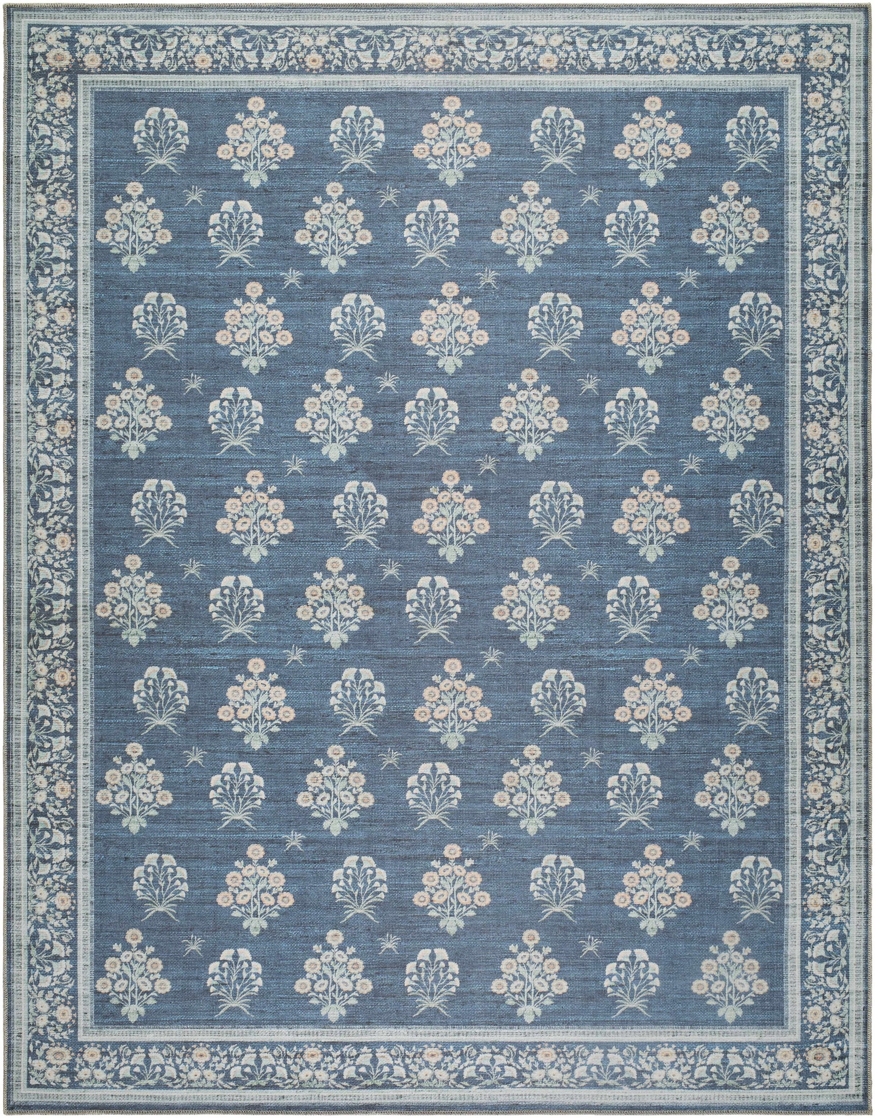 Aquene Denim Washable Area Rug - Ornate Home