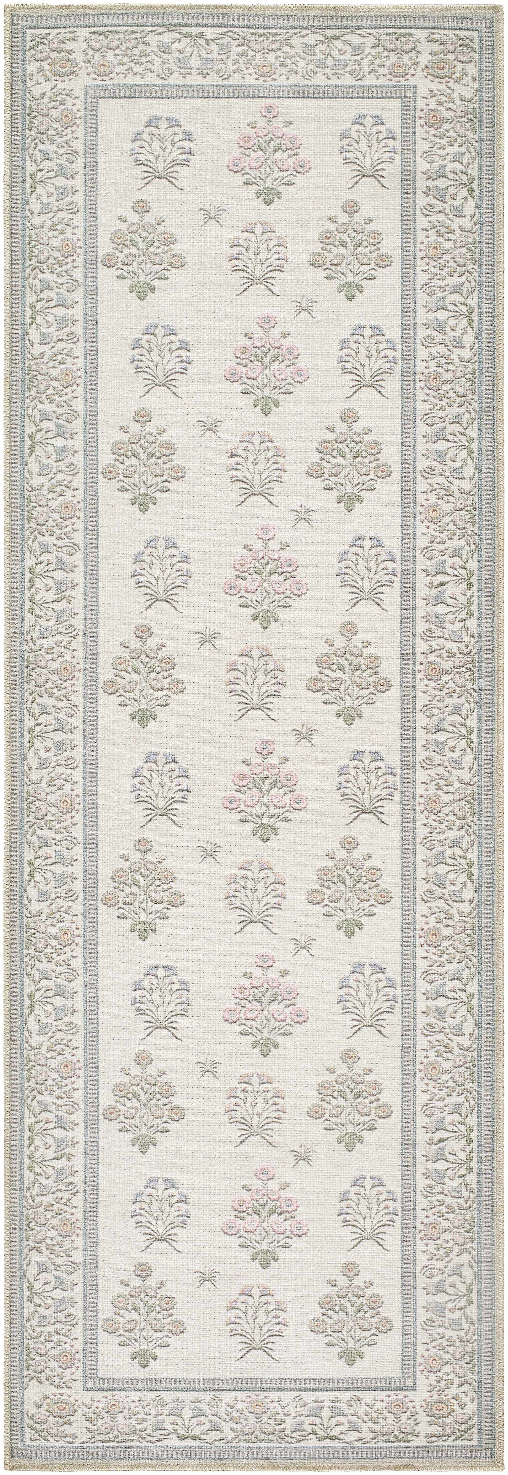 Aquene Ivory Washable Area Rug - Ornate Home
