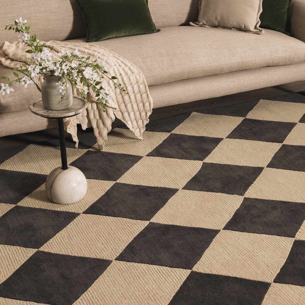 Aradia Charcoal Area Rug - Ornate Home