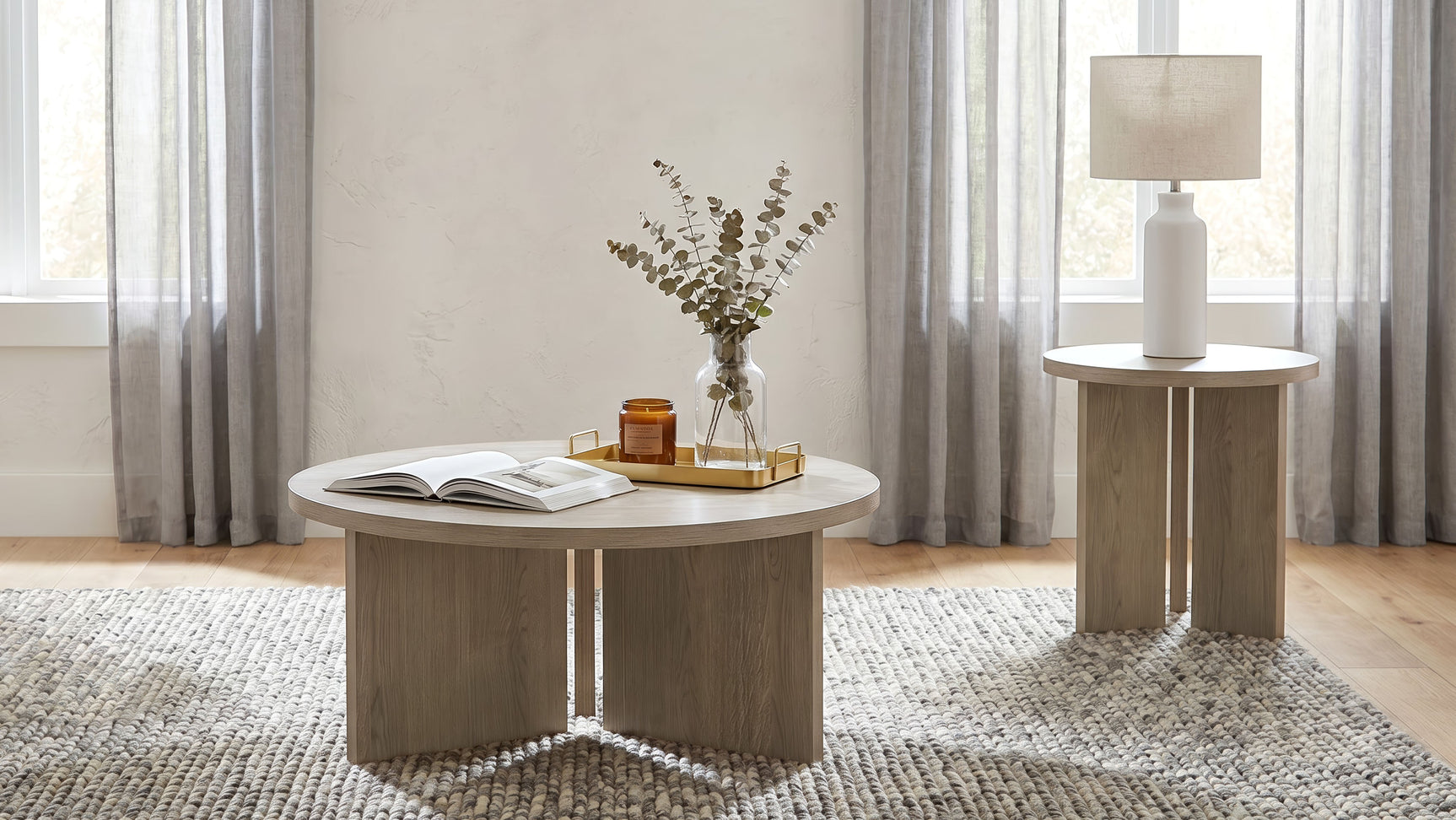 Aragon Latte End Table - Ornate Home