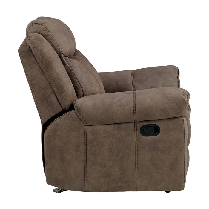 Aram Brown Glider Reclining Chair - Ornate Home