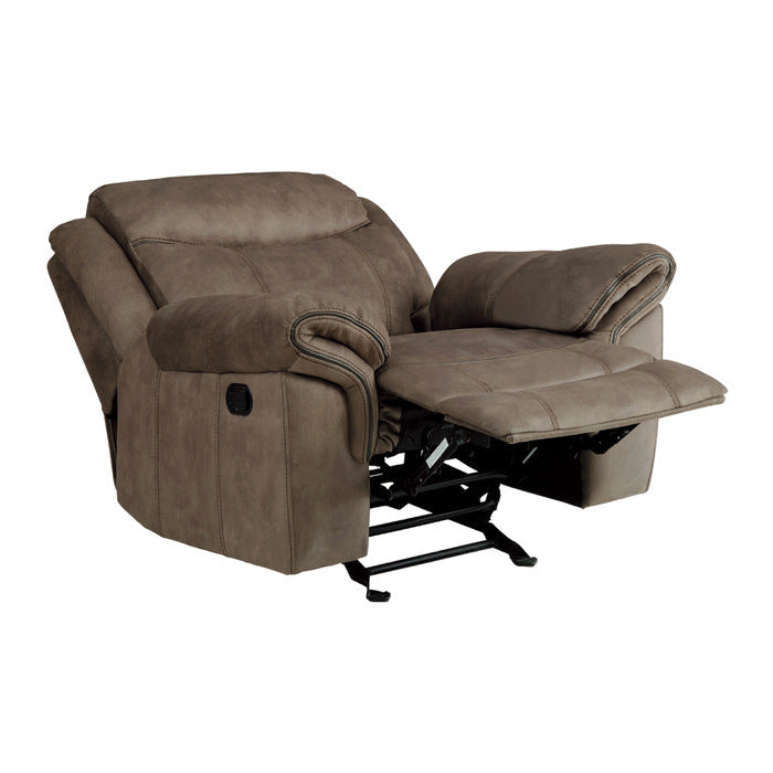 Aram Brown Glider Reclining Chair - Ornate Home