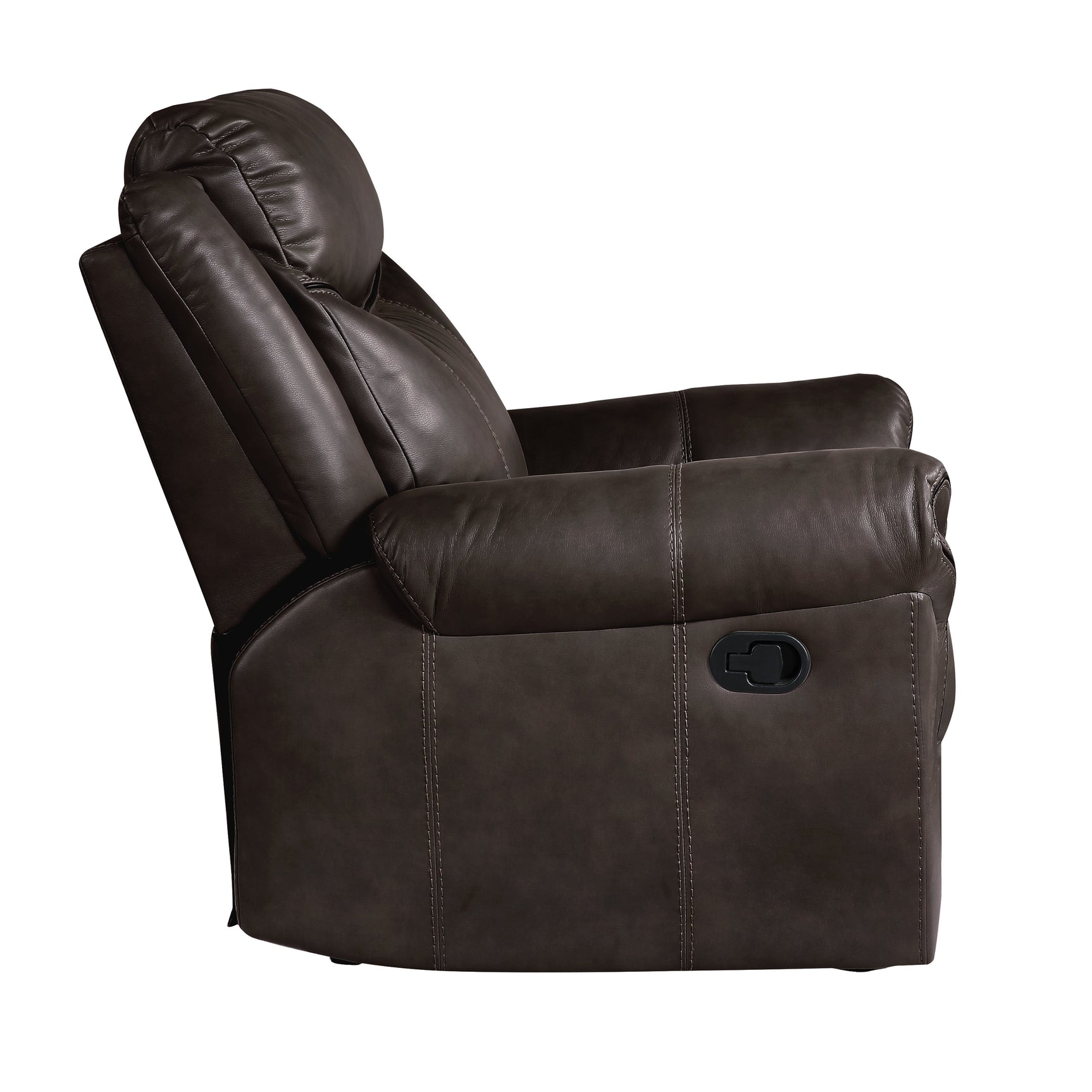 Aram Dark Brown Glider Reclining Chair - Ornate Home
