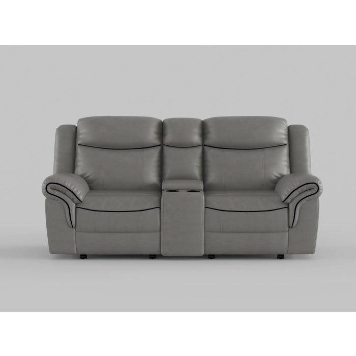 Aram Gray Double Glider Reclining Loveseat - Ornate Home
